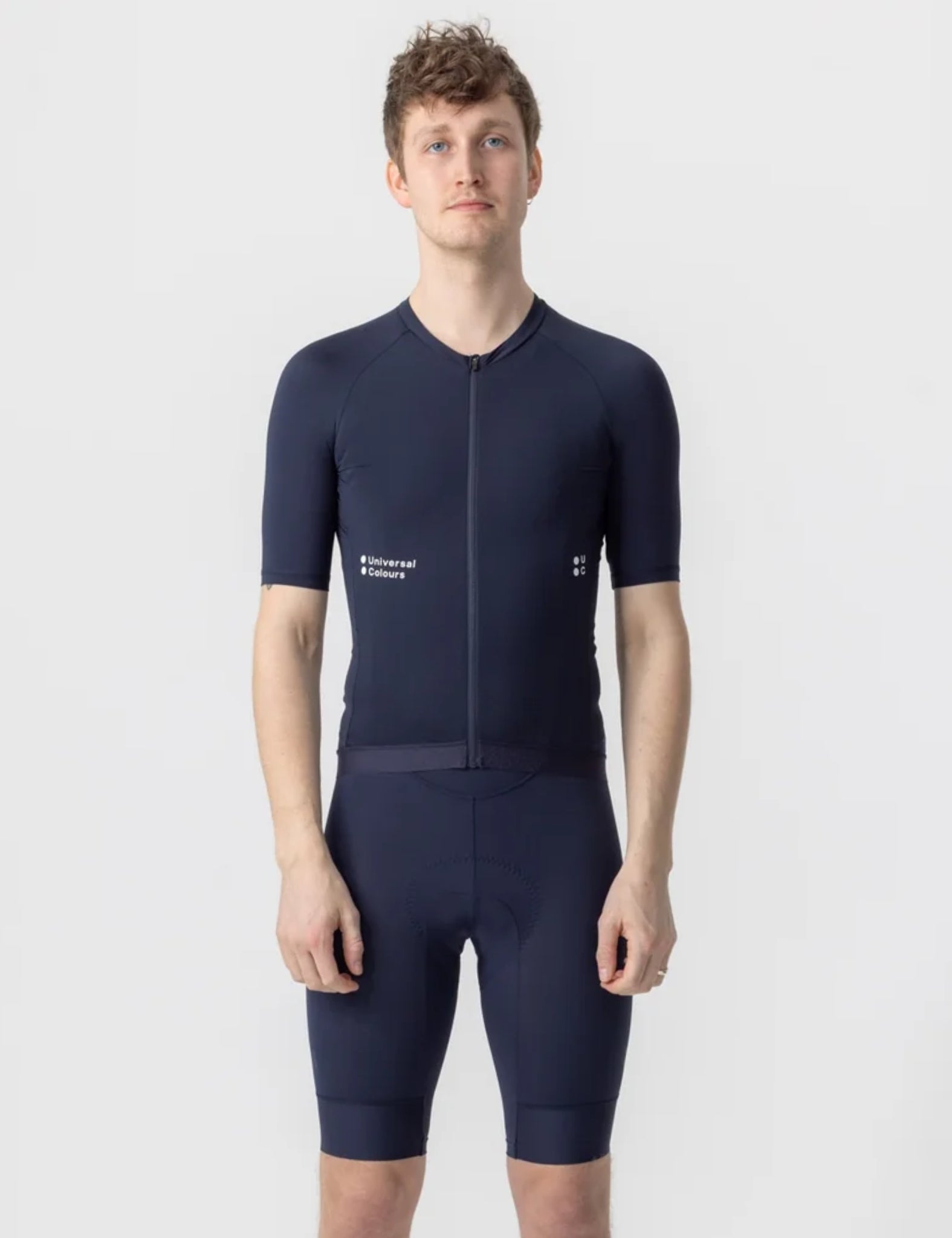 Universal Colours Mono Short Sleeve Jersey - Navy Blue