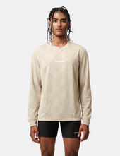 Bandit Cheque Jacquard Long Sleeve Tee - Stone
