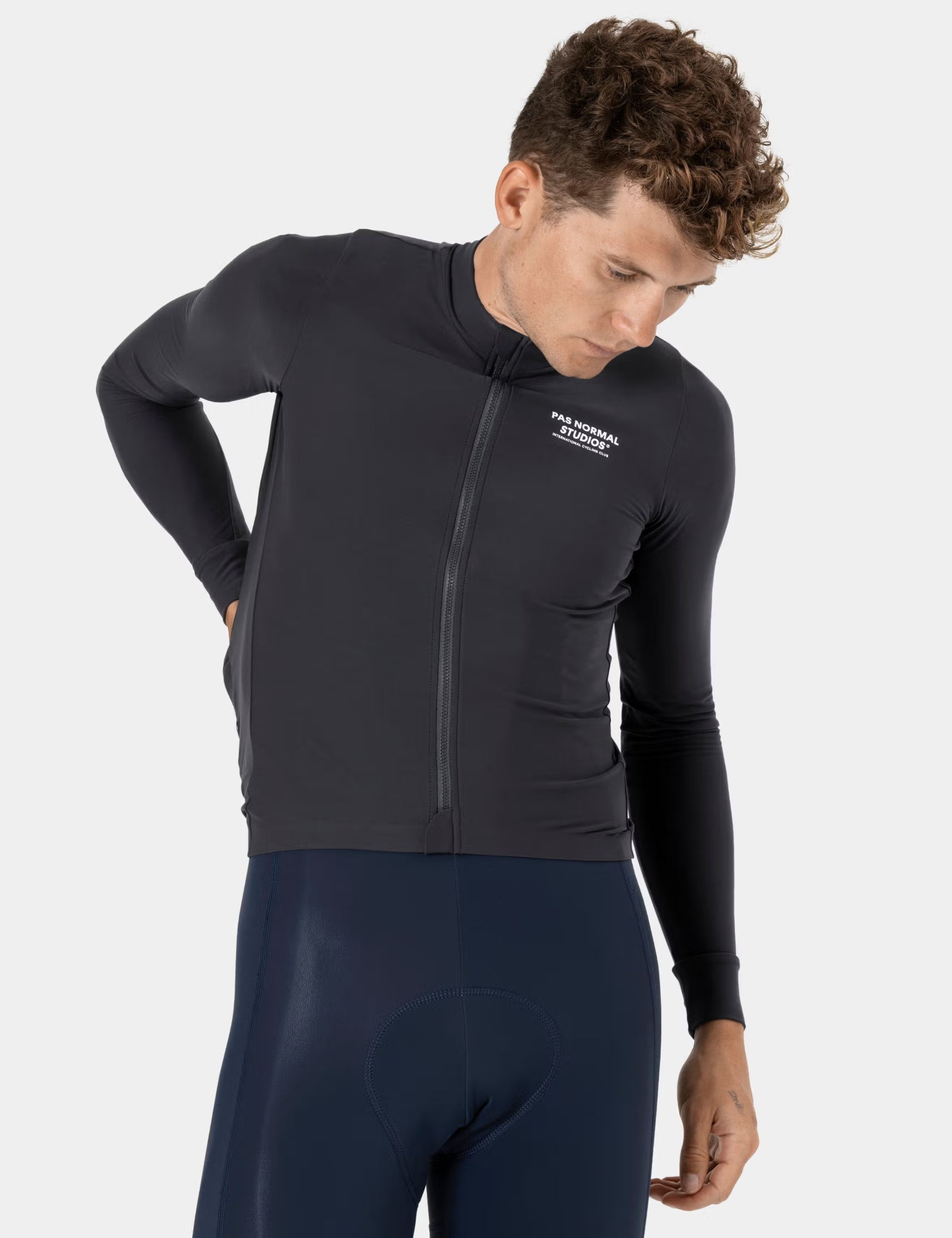 Pas Normal Studios Mechanism LS Jersey - Black Pearl | Benchmark.
