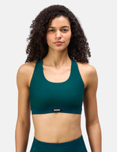 Bandit Cadence Womens Scoop Neck Run Bra - Pine