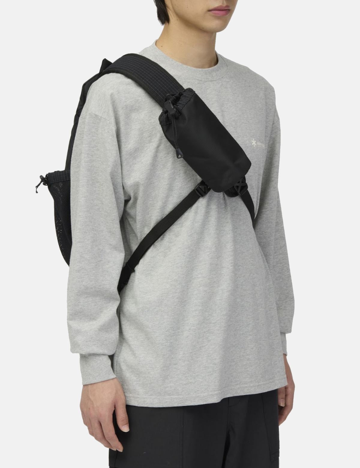 Snow Peak Grid Sling Bag - Black
