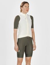 Fingers Crossed Women's Road Wind Vest - Antique Cream