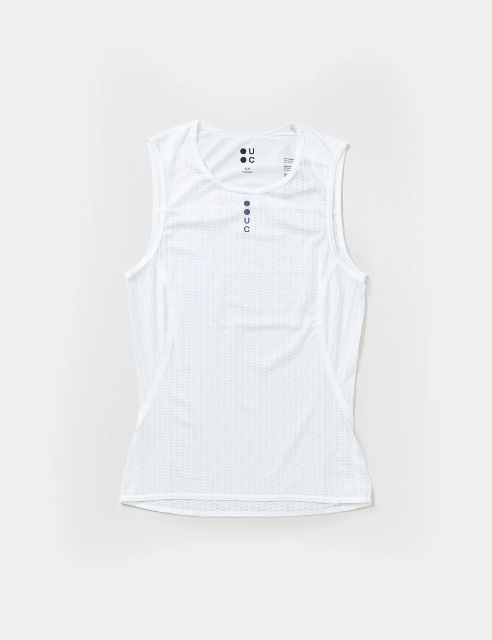 Universal Colours Womens Sleeveless Base Layer - White