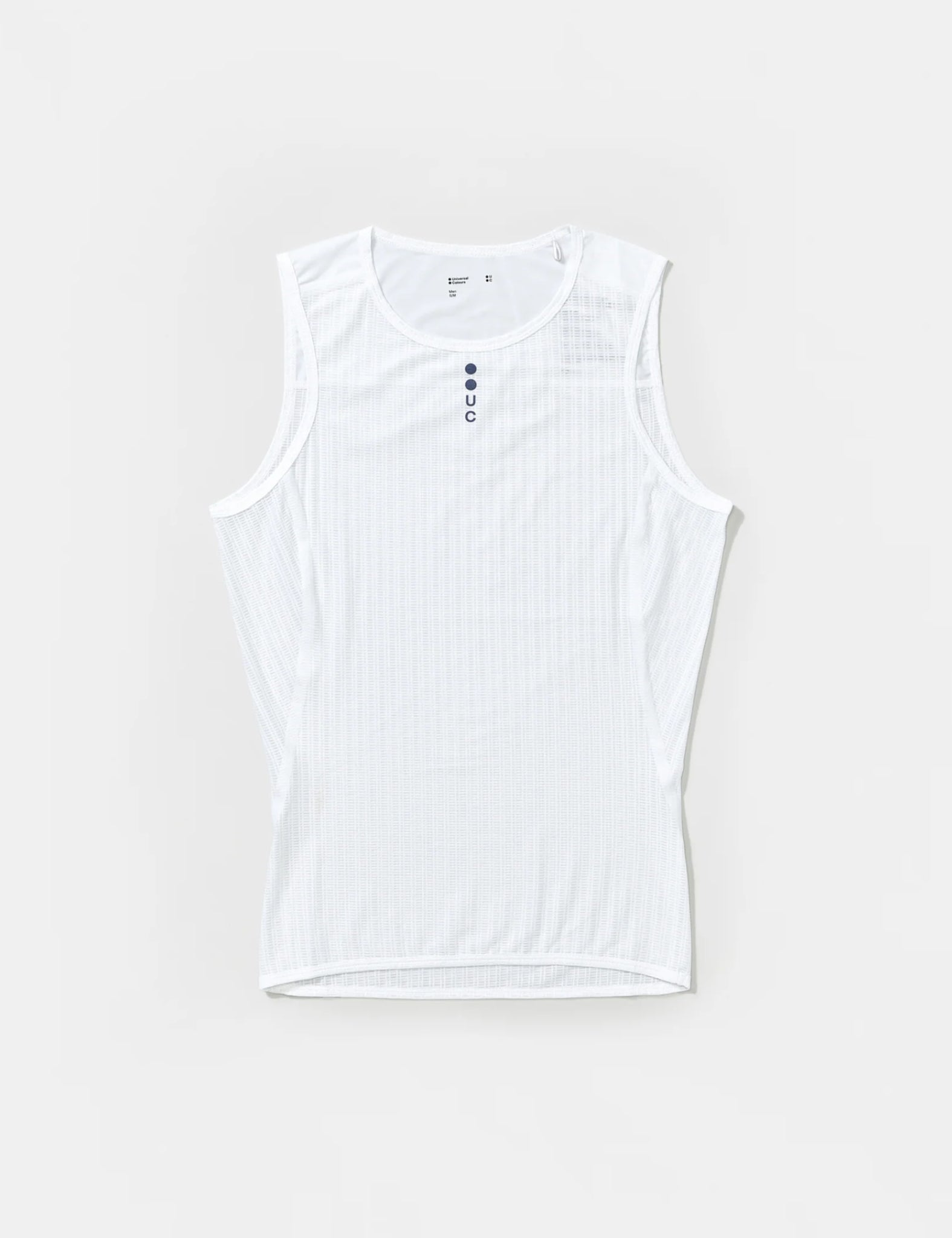 Universal Colours Sleeveless Base Layer - White