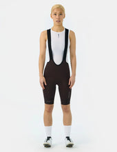 Universal Colours Mono Womens Bib Short - Dark Brown
