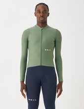 Universal Colours Mono Long Sleeve Jersey - Verdant Ash Green