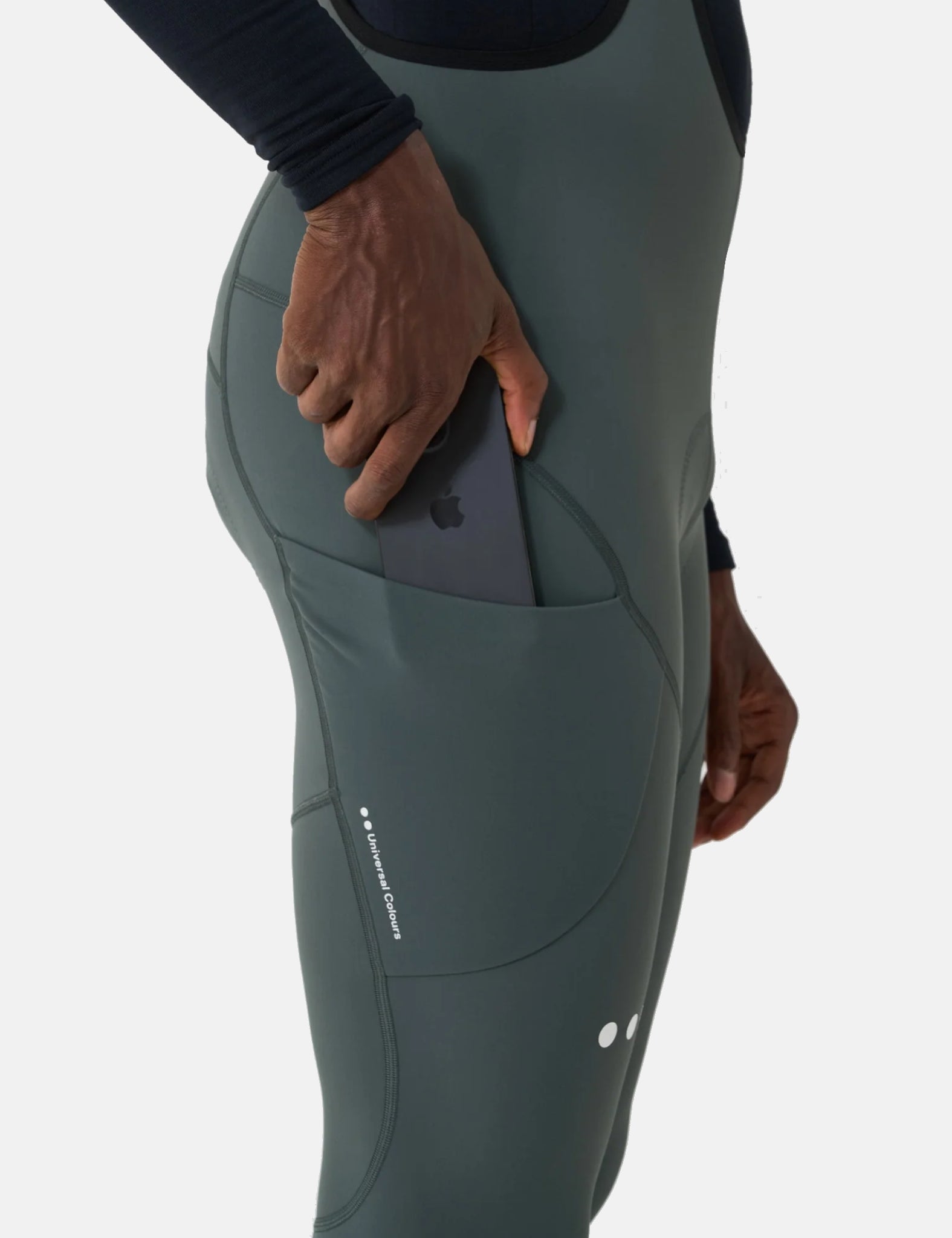 Universal Colours Mono Cargo Bib Tights - Industrial Teal
