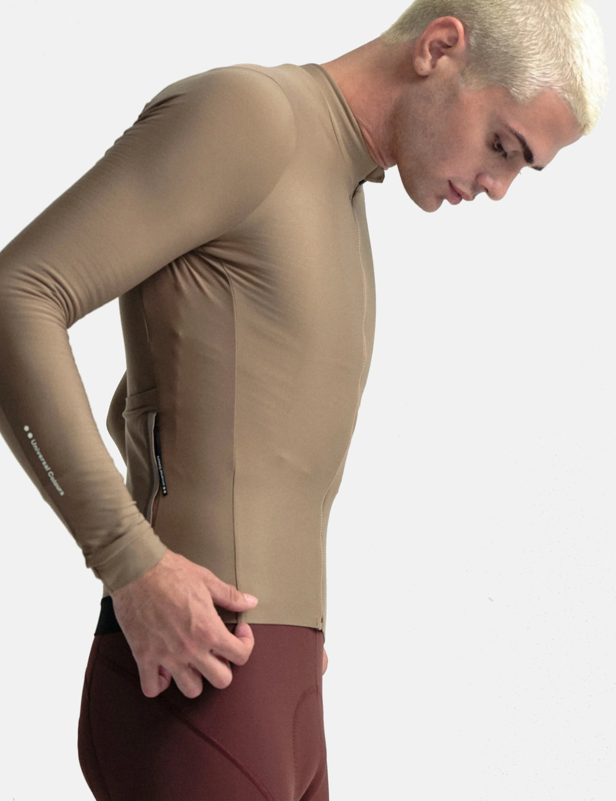 Universal Colours Mono Long Sleeve Jersey - Walnut Brown