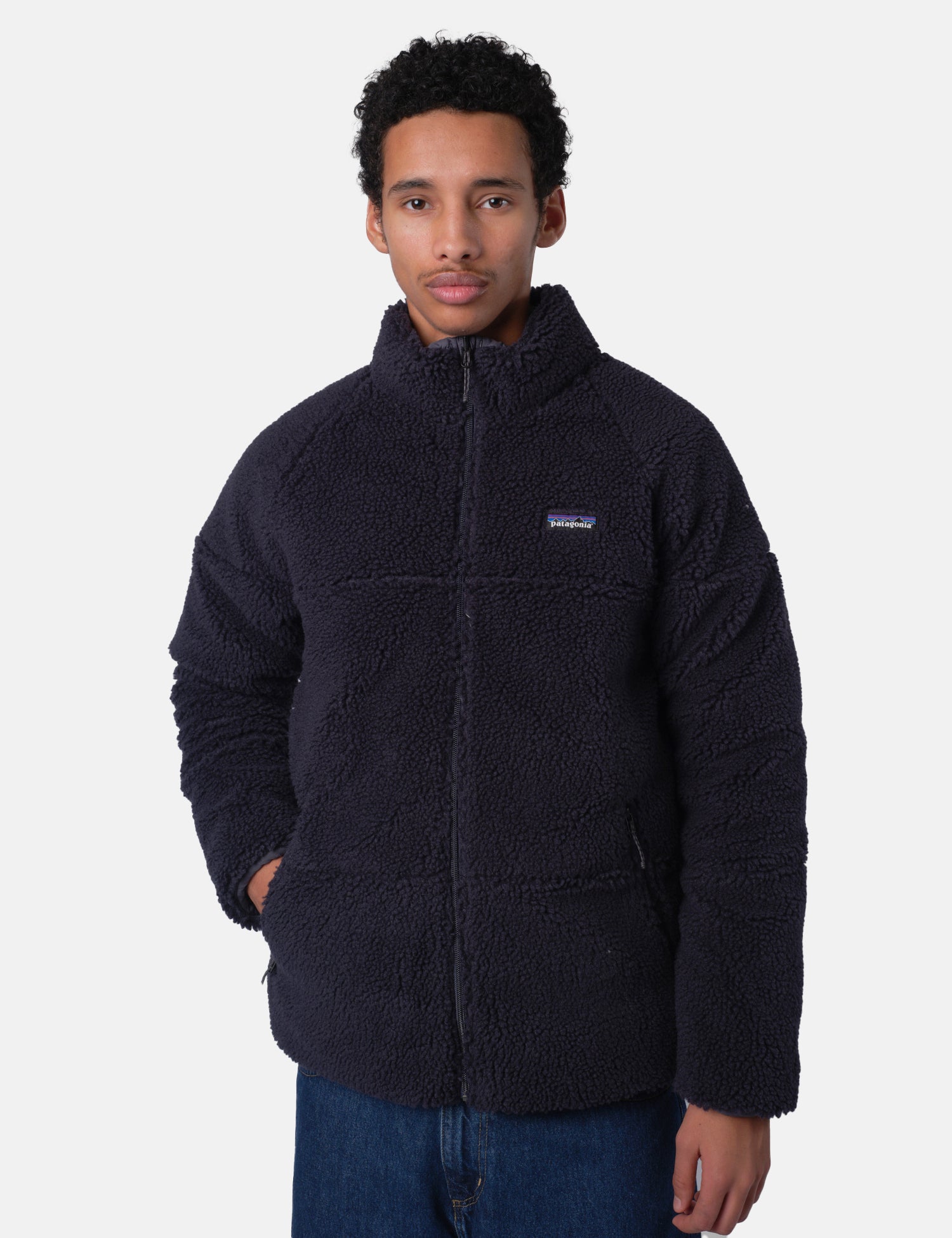 Patagonia Reversible Silent Down Jacket - Smolder Blue
