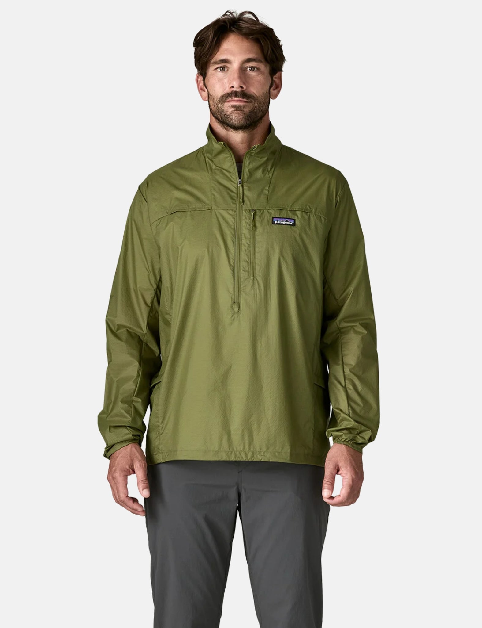 Patagonia Houdini Stash 1/2 Zip Pullover Jacket - Caper Green