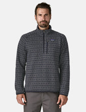 Patagonia Better Sweater 1/4 Zip Fleece (Scales) - Sunken Blue