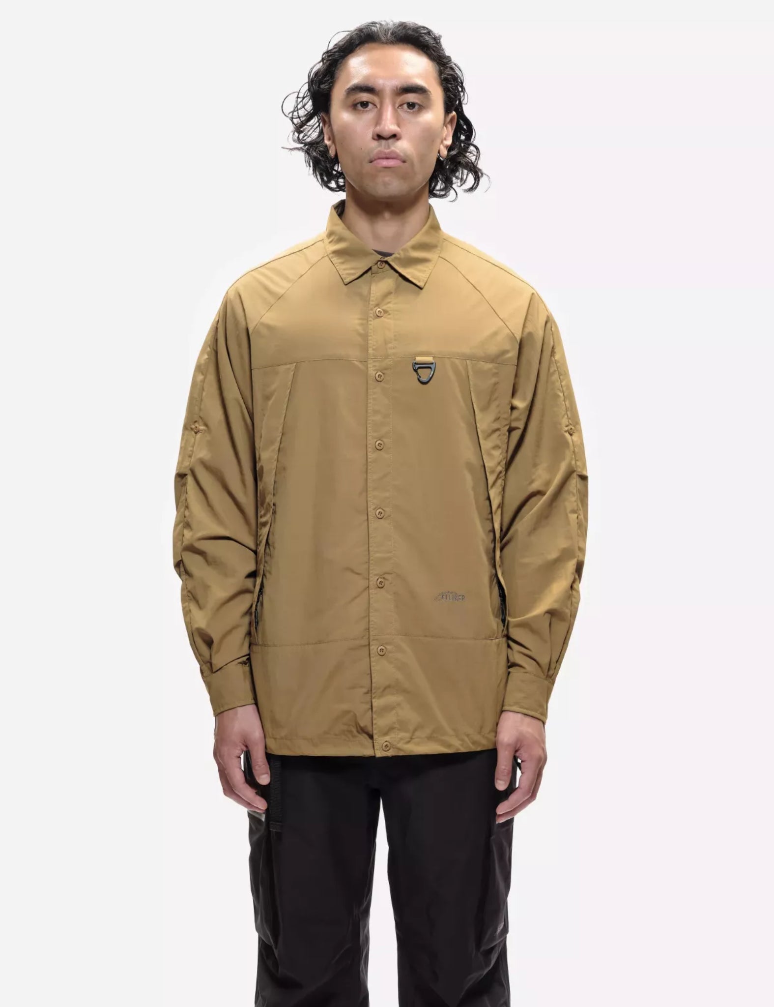 Elliker Craw Zip Tech Shirt - Sand