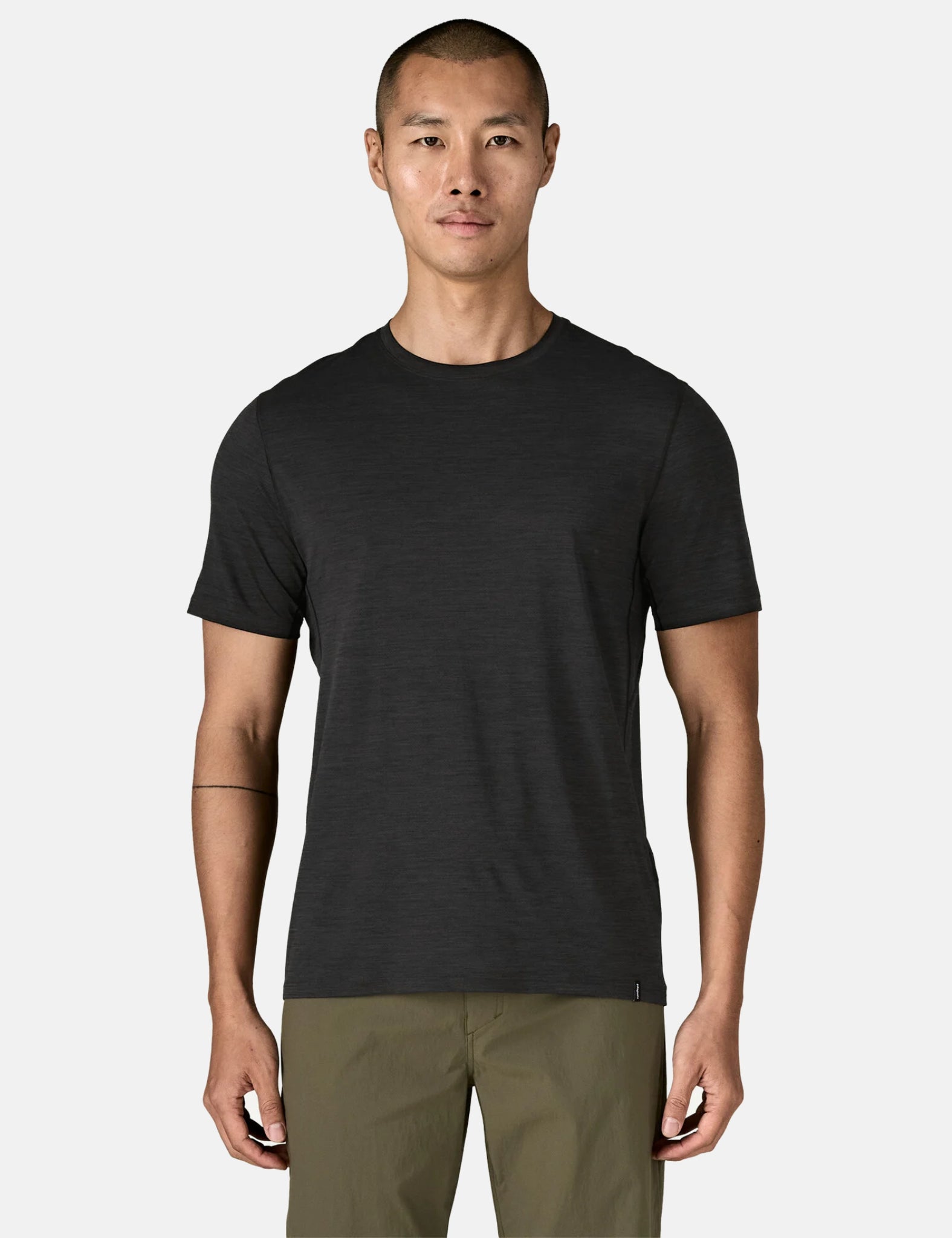 Patagonia Cap Cool Ultra T-Shirt - Black/Forge Grey X-Dye