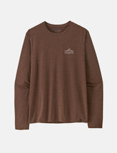 Patagonia Capilene Cool Daily Long Sleeve T-Shirt - Cloud Crag/Brown