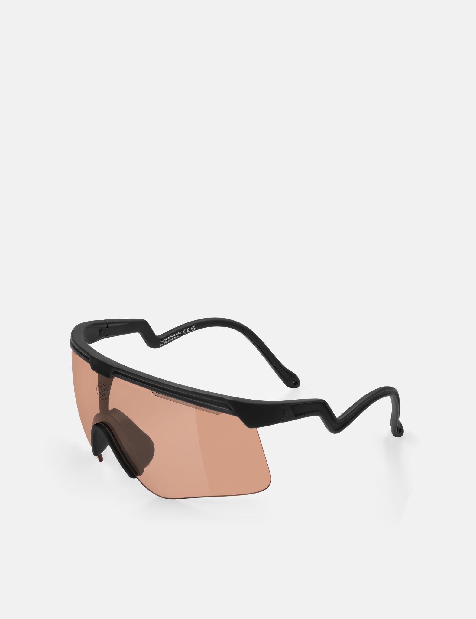 Alba Optics Delta Sunglasses - Black/VZUM SALMON | Benchmark.