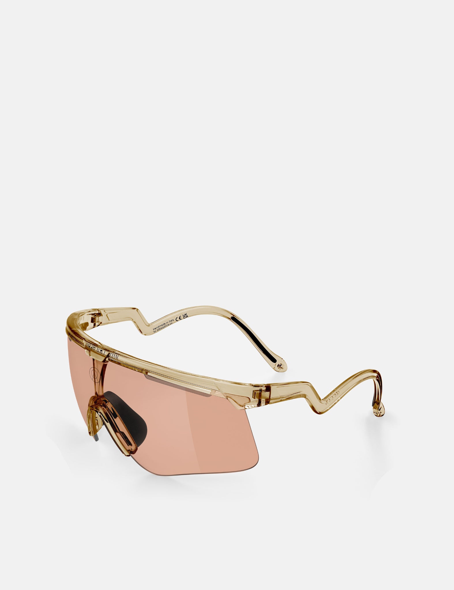 Alba Optics Delta Sunglasses - Smoke Glossy/VZUM SALMON