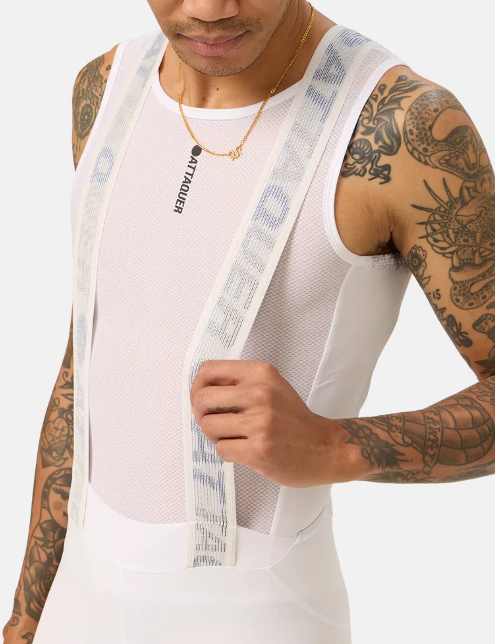 Attaquer Race Bib Short - White