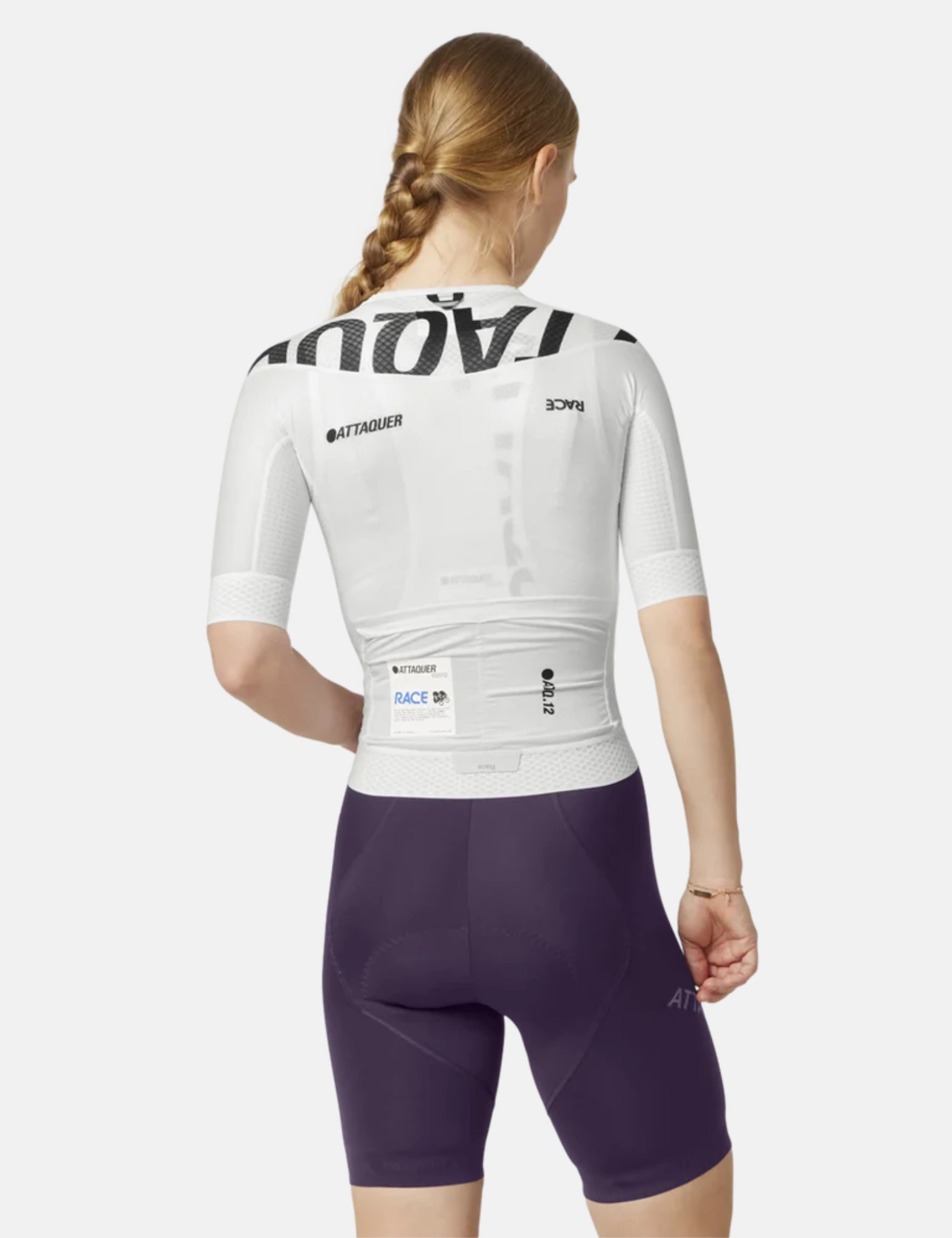 ATTAQUER RACE 半袖サイクルジャージ ホワイト　レディース Attaquer Womens Race Jersey - White | Benchmark.