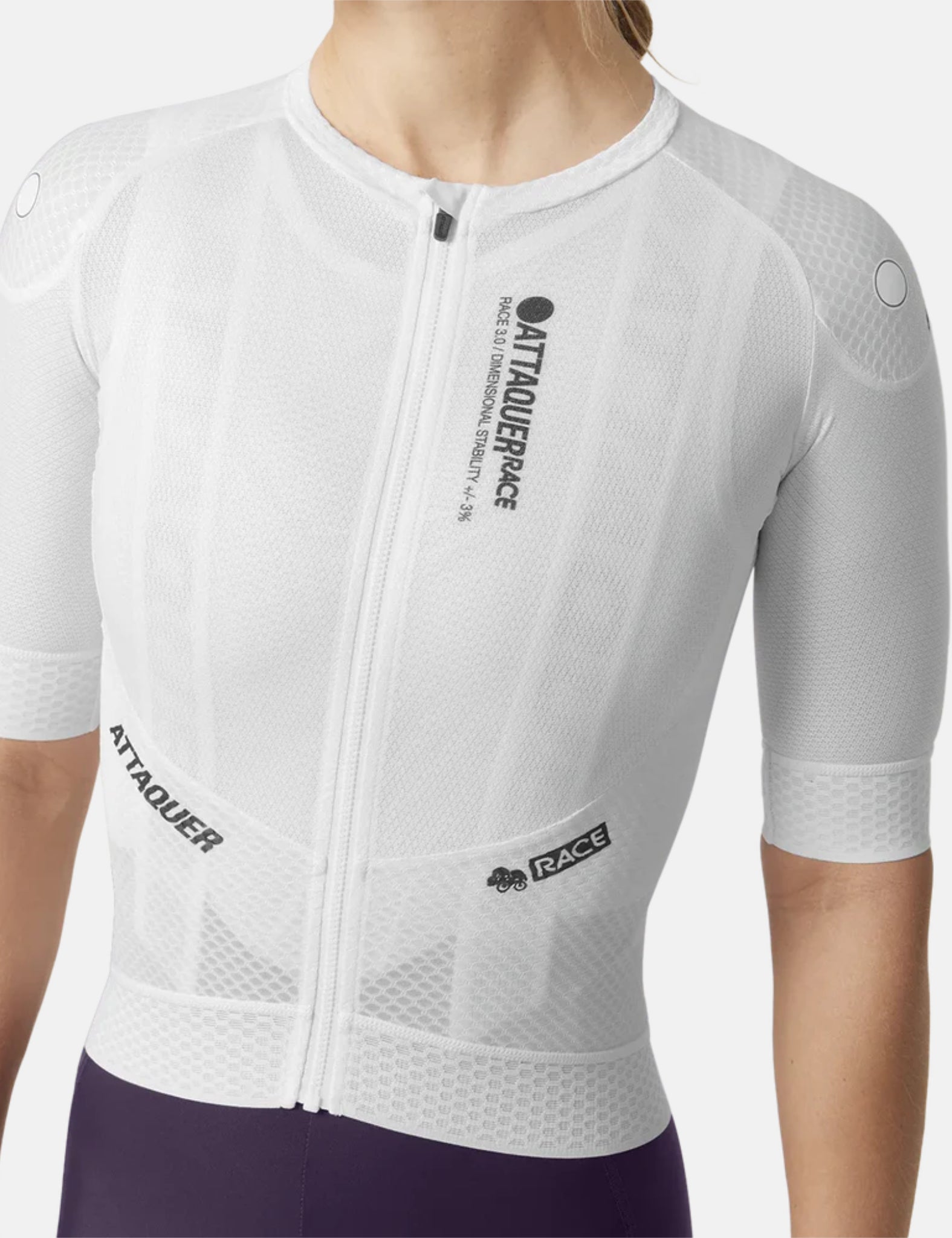 Attaquer Womens Race Jersey - White | Benchmark.