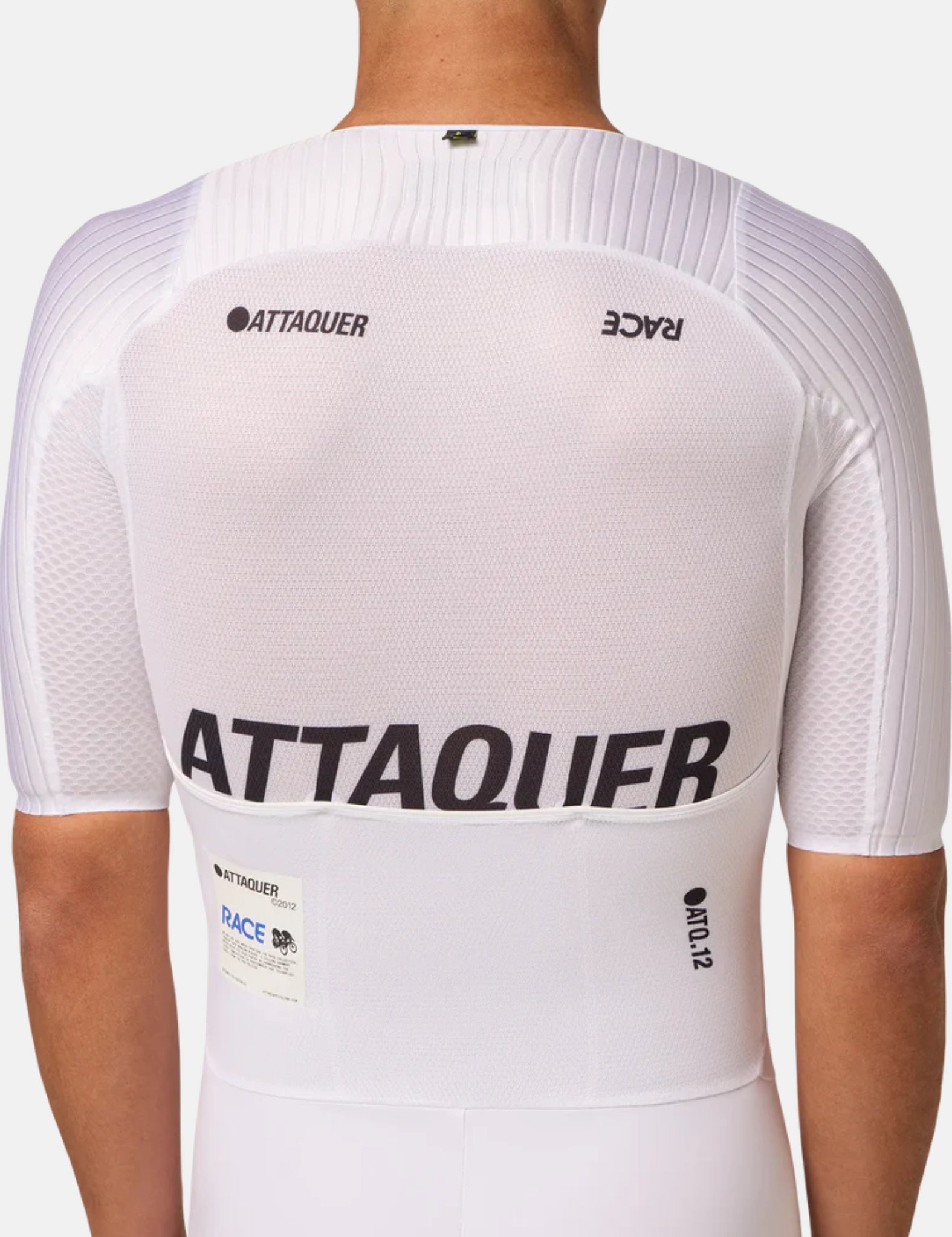 Attaquer Race EXOsuit Skinsuit - White | Benchmark.