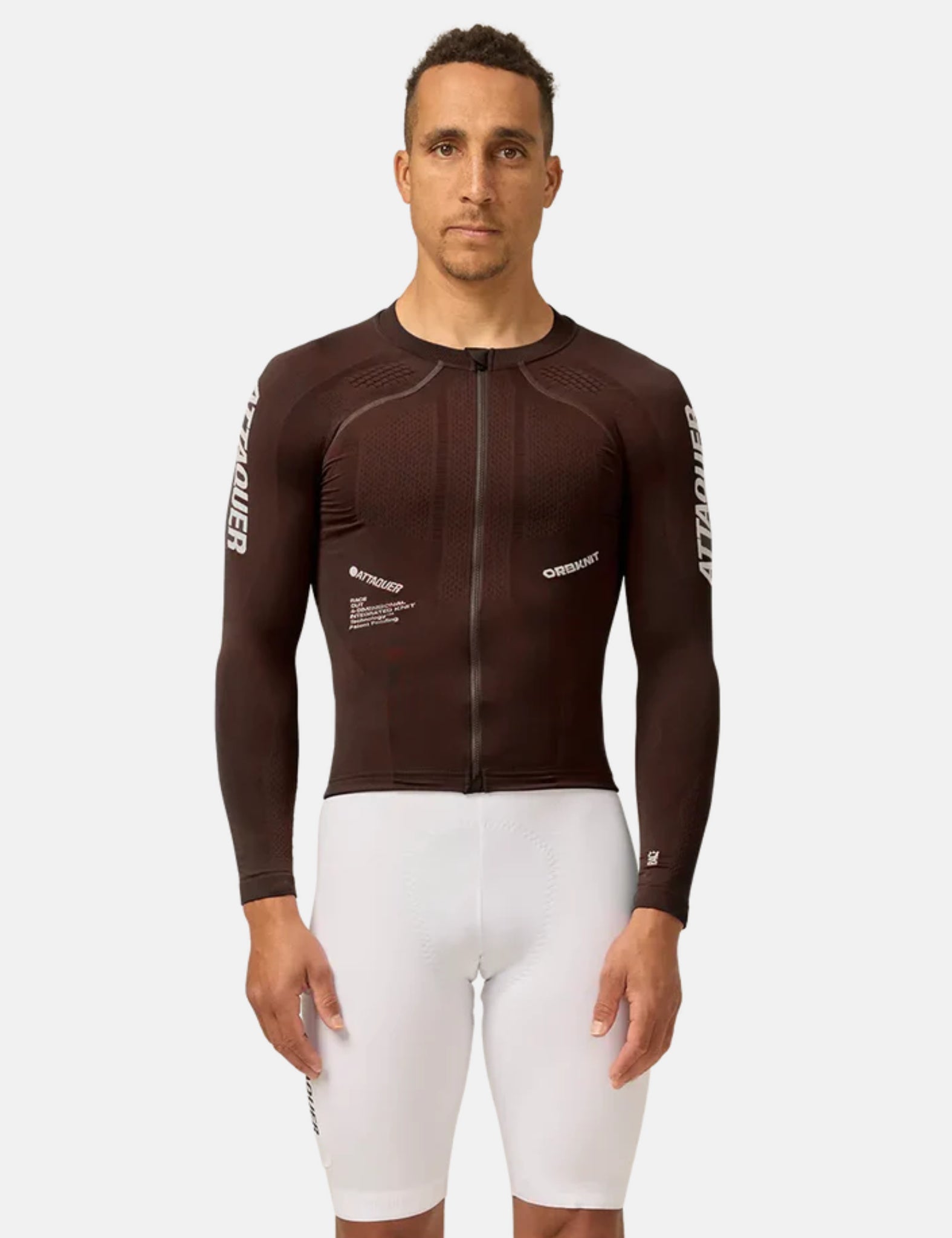 Attaquer OrbKnit Race Jersey Long Sleeve - Brown