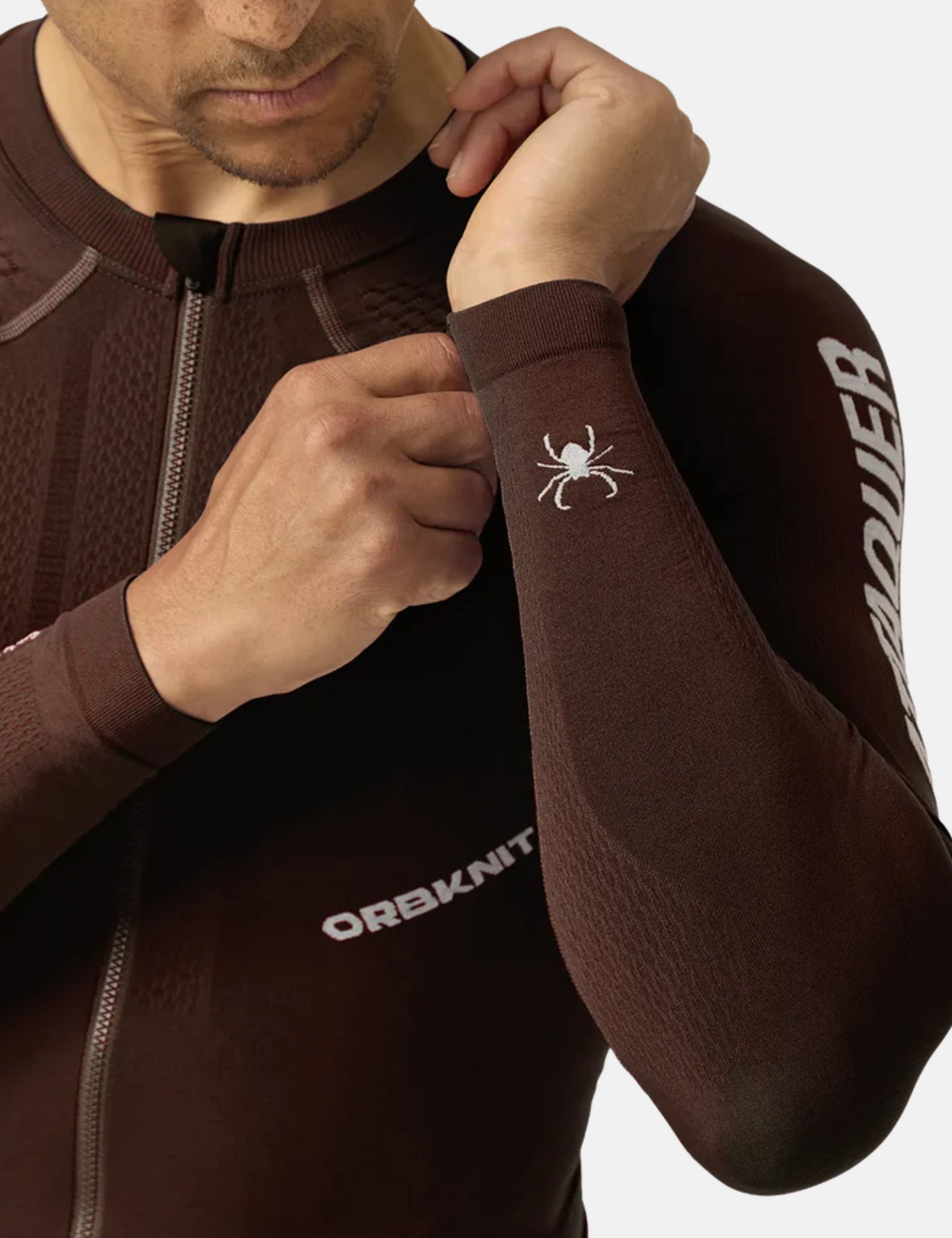 Attaquer OrbKnit Race Jersey Long Sleeve - Brown