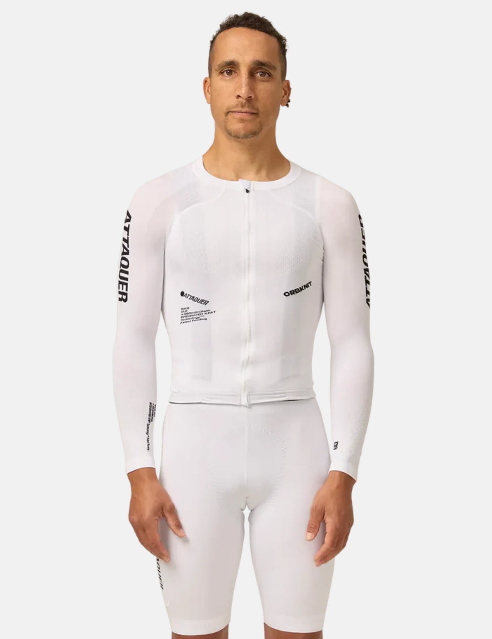 Attaquer OrbKnit Race Jersey Long Sleeve - White