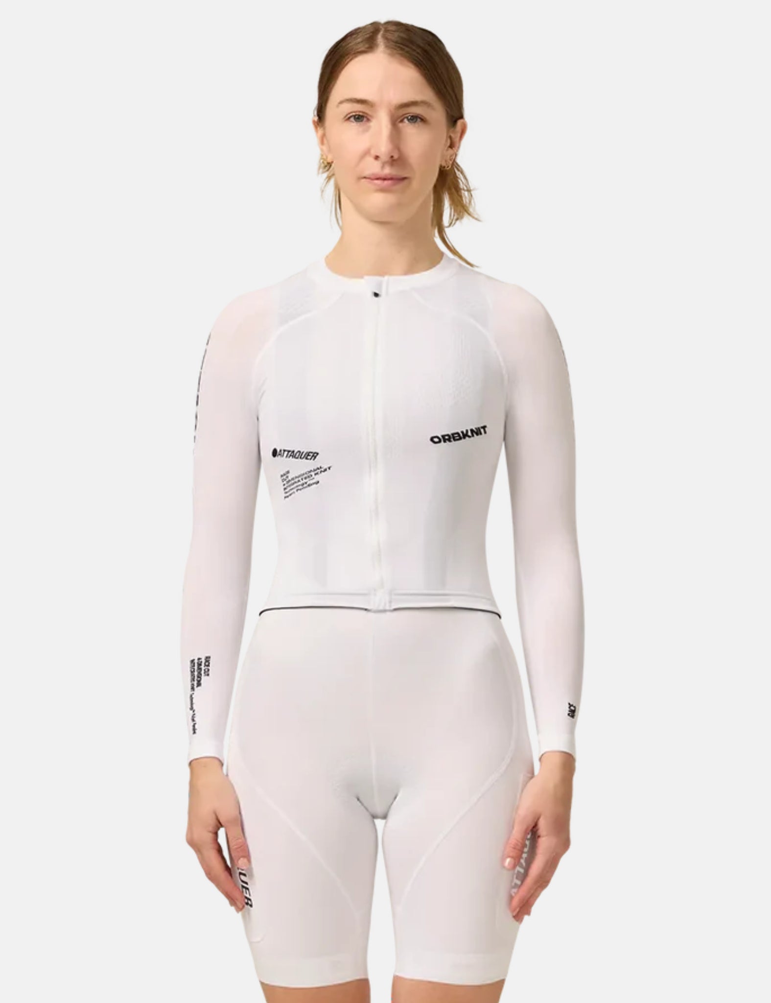 Attaquer OrbKnit Womens Race Jersey Long Sleeve - White