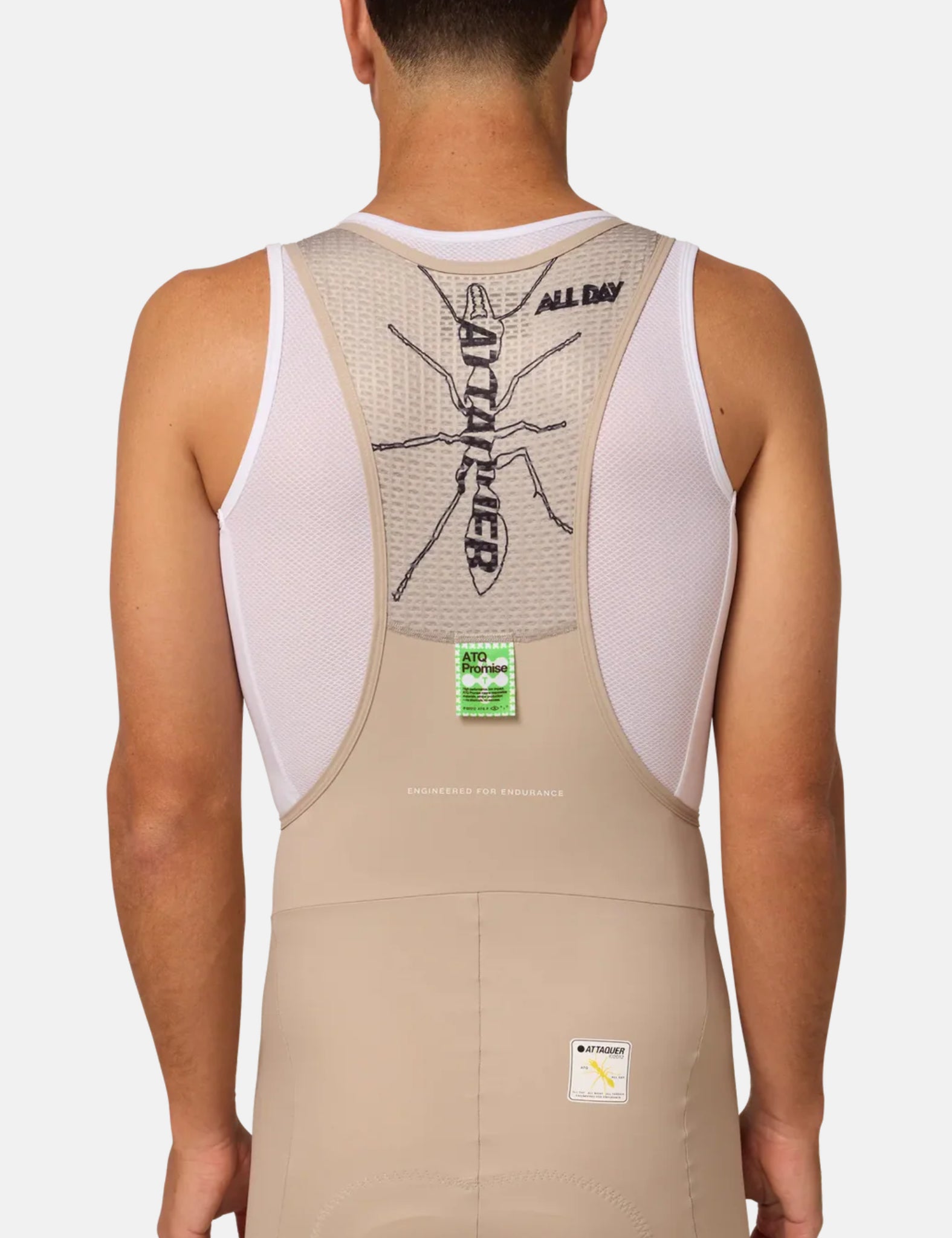 Attaquer All Day Bib Short - Eggshell