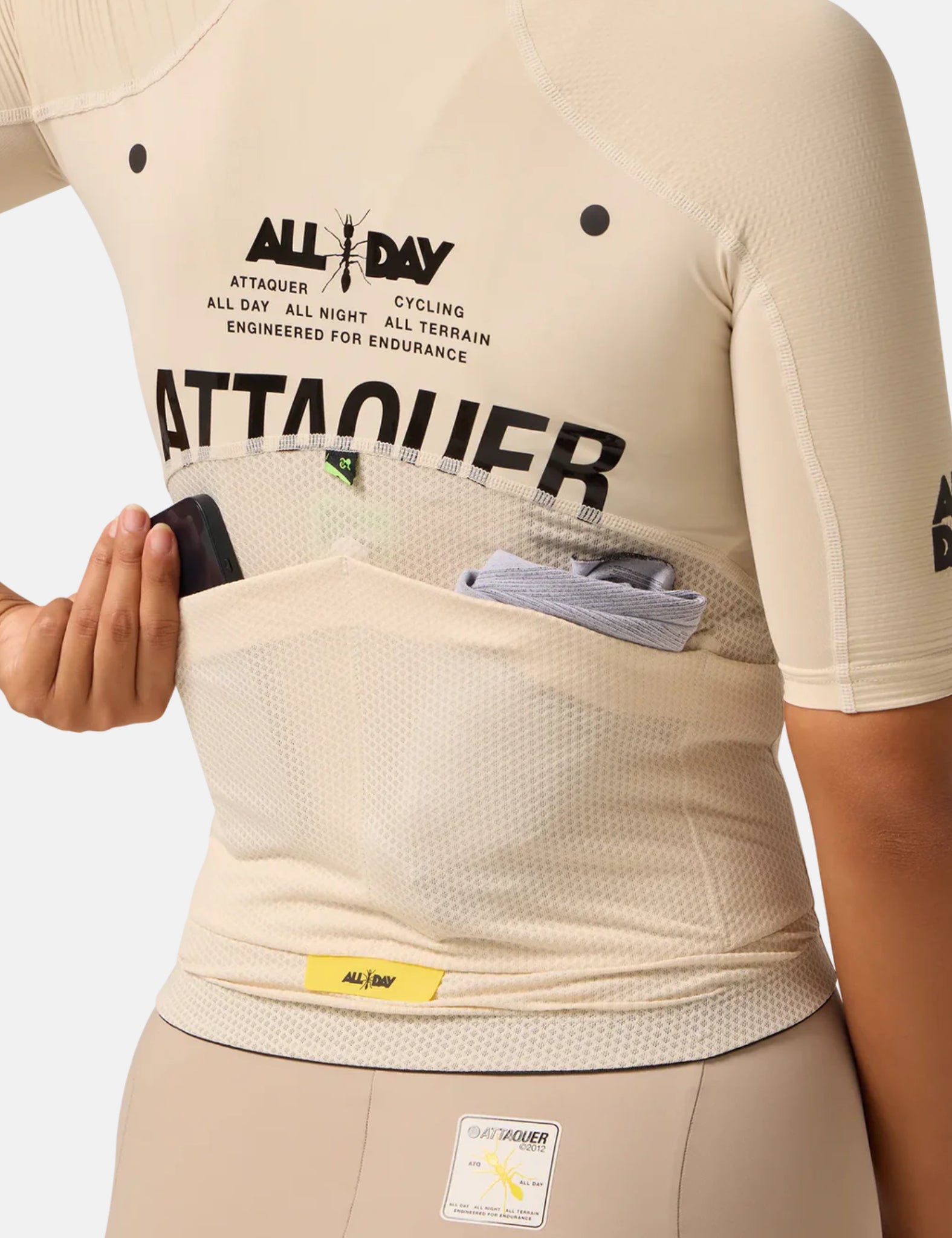 Attaquer Womens All Day Jersey - Eggshell