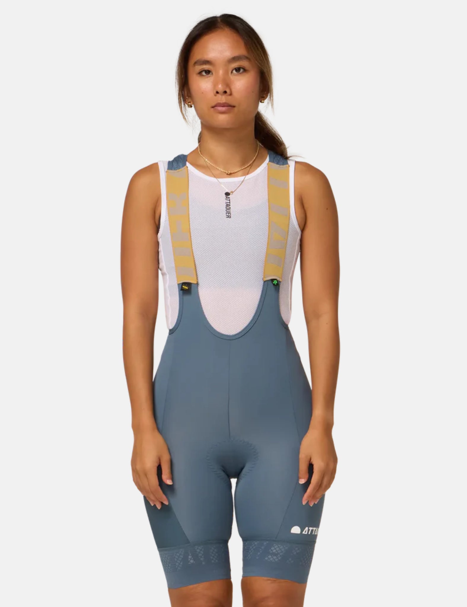 Attaquer Womens All Day Cargo Bib Shorts - Steel Grey