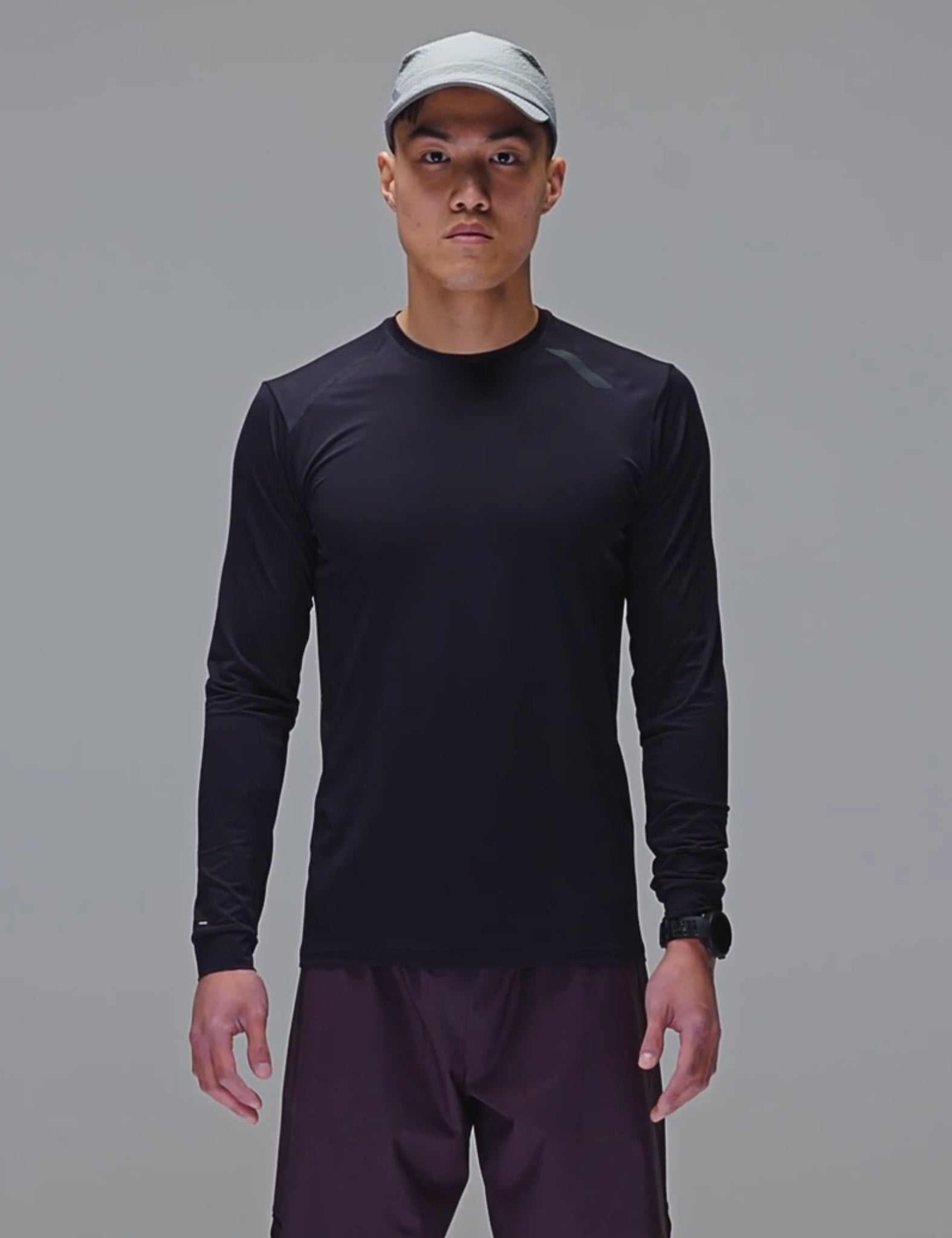 Soar Running LS Tech T-Shirt - Black