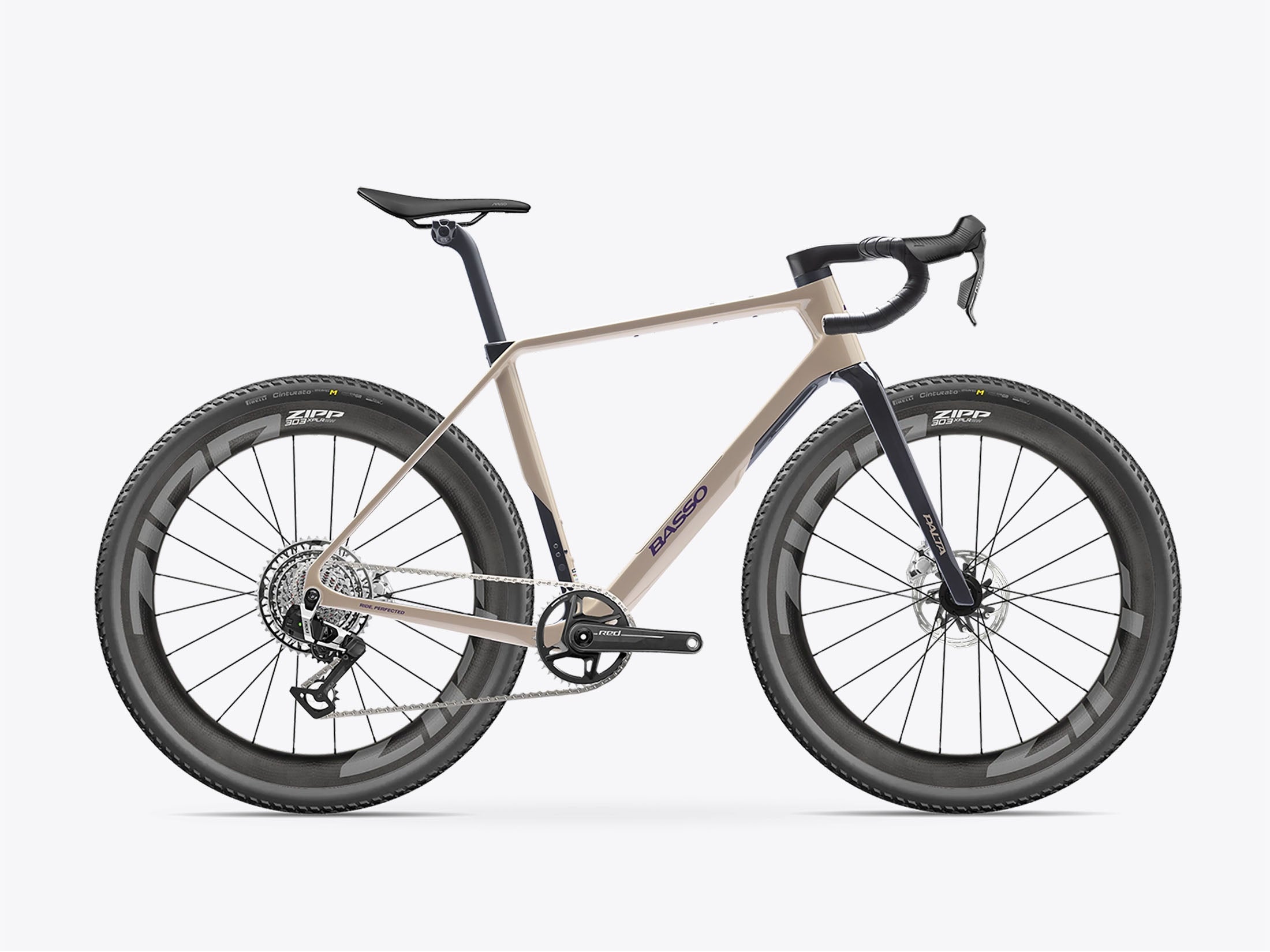 Basso Palta III SRAM Force Gravel Bike - Purple Dust Beige