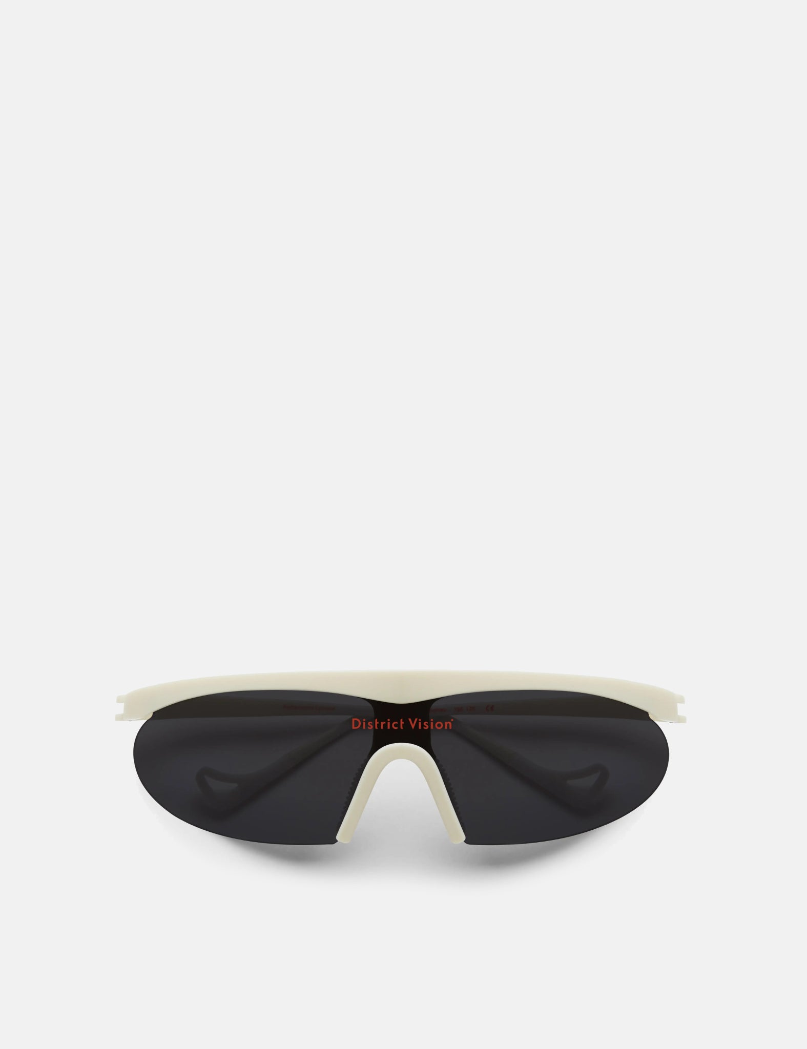 District Vision Koharu Eclipse Sunglasses - Limestone/D+ Onyx Mirror