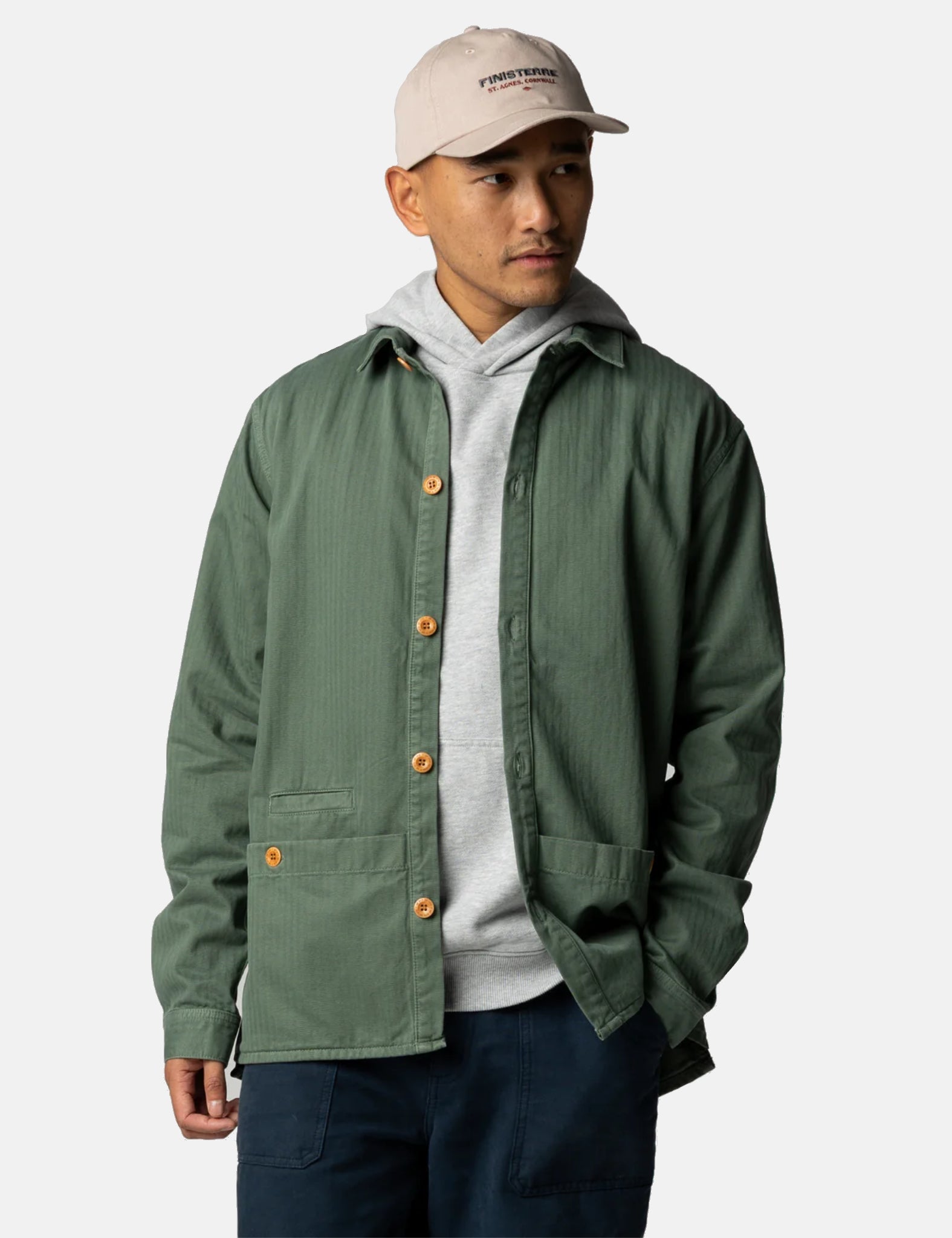 Finisterre Tonkin Work Shirt - Sailboat Green