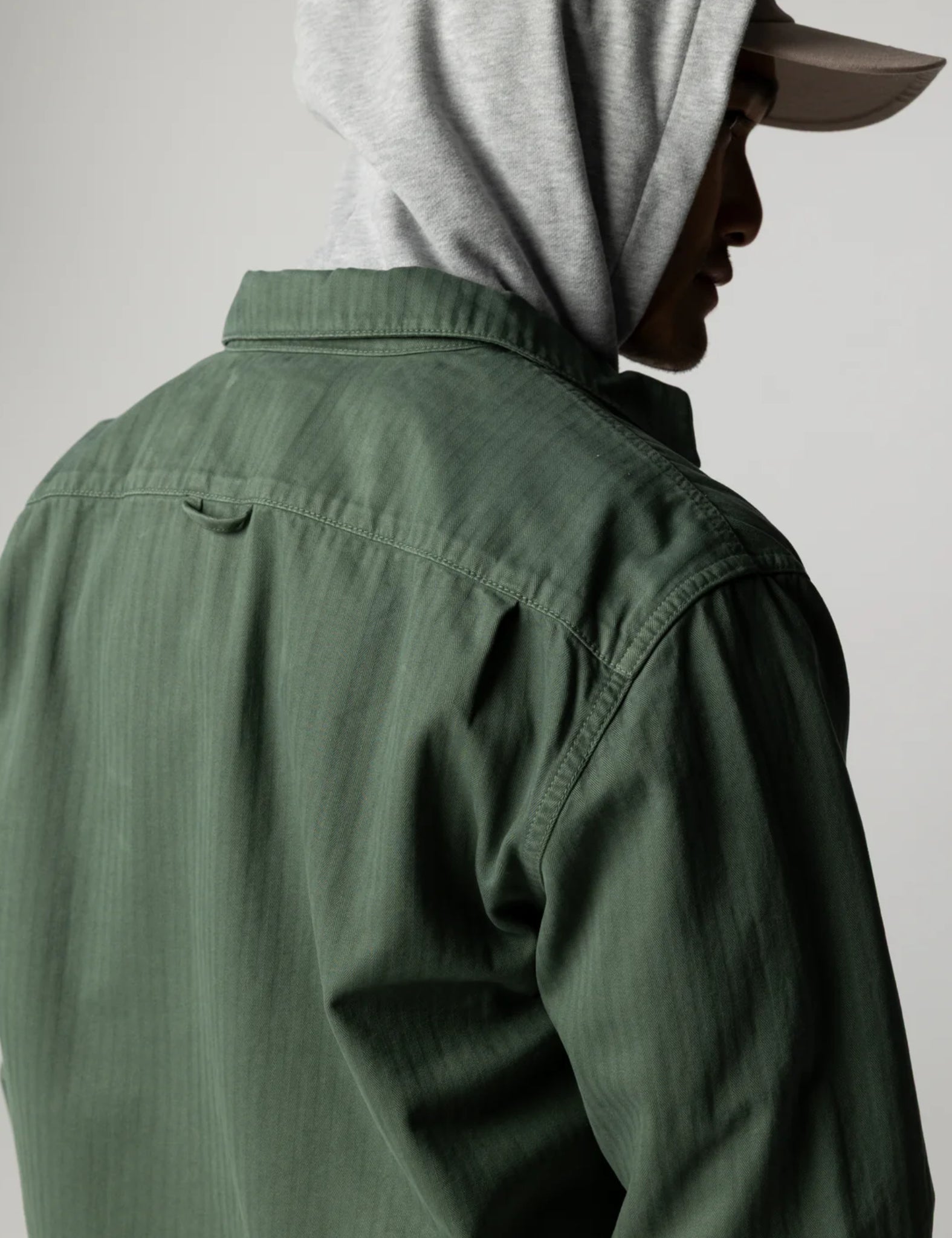 Finisterre Tonkin Work Shirt - Sailboat Green