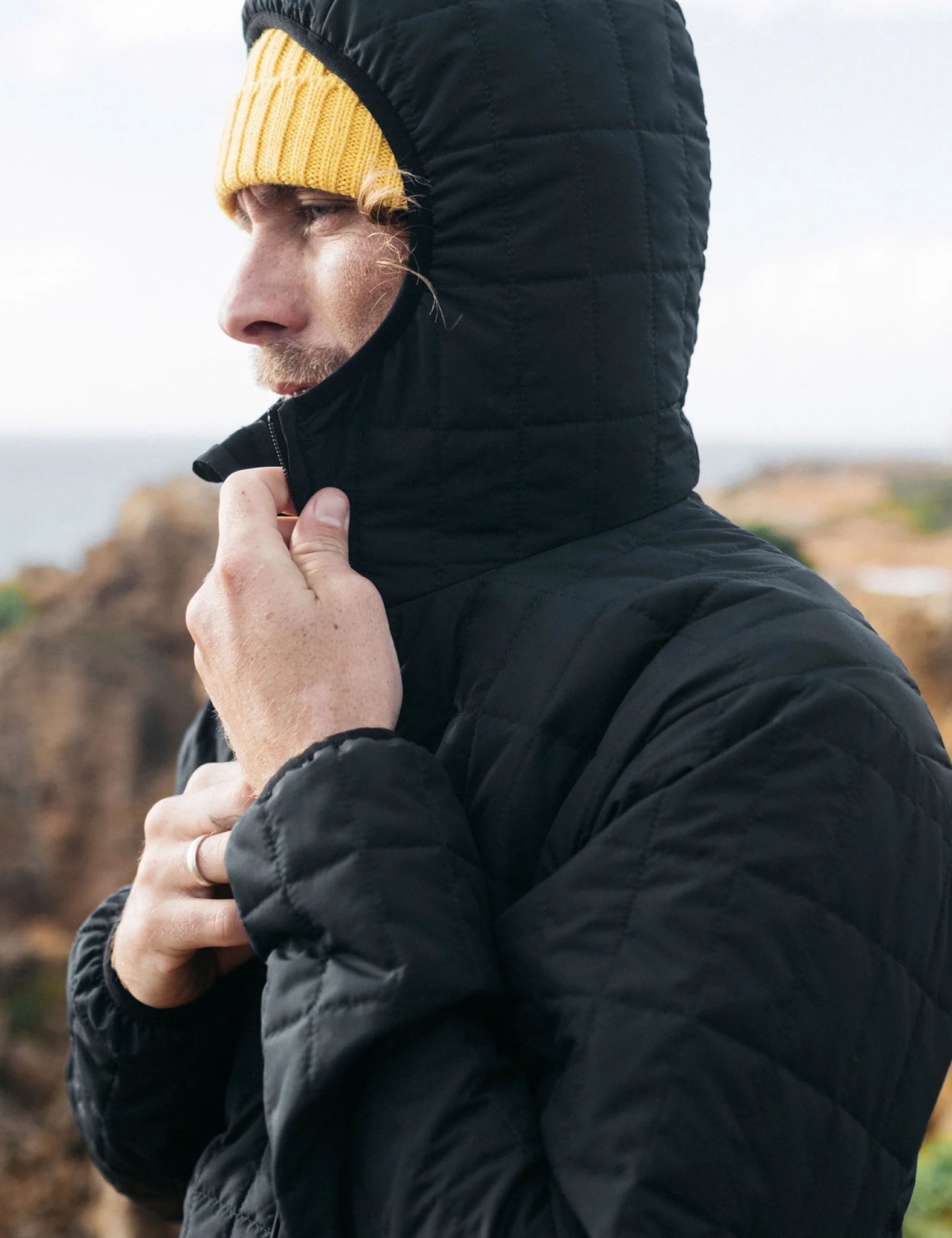 Finisterre Firecrest Hooded Jacket - Black | Benchmark
