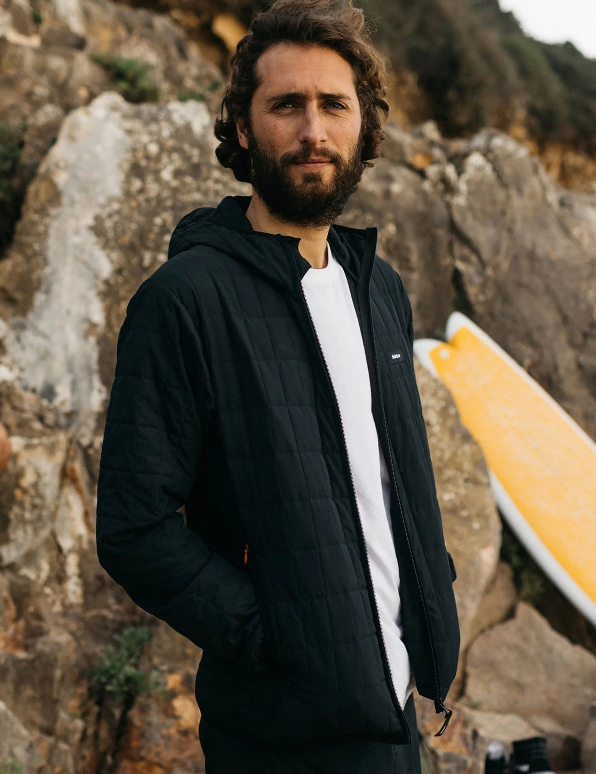 Finisterre Firecrest Hooded Jacket - Black | Benchmark