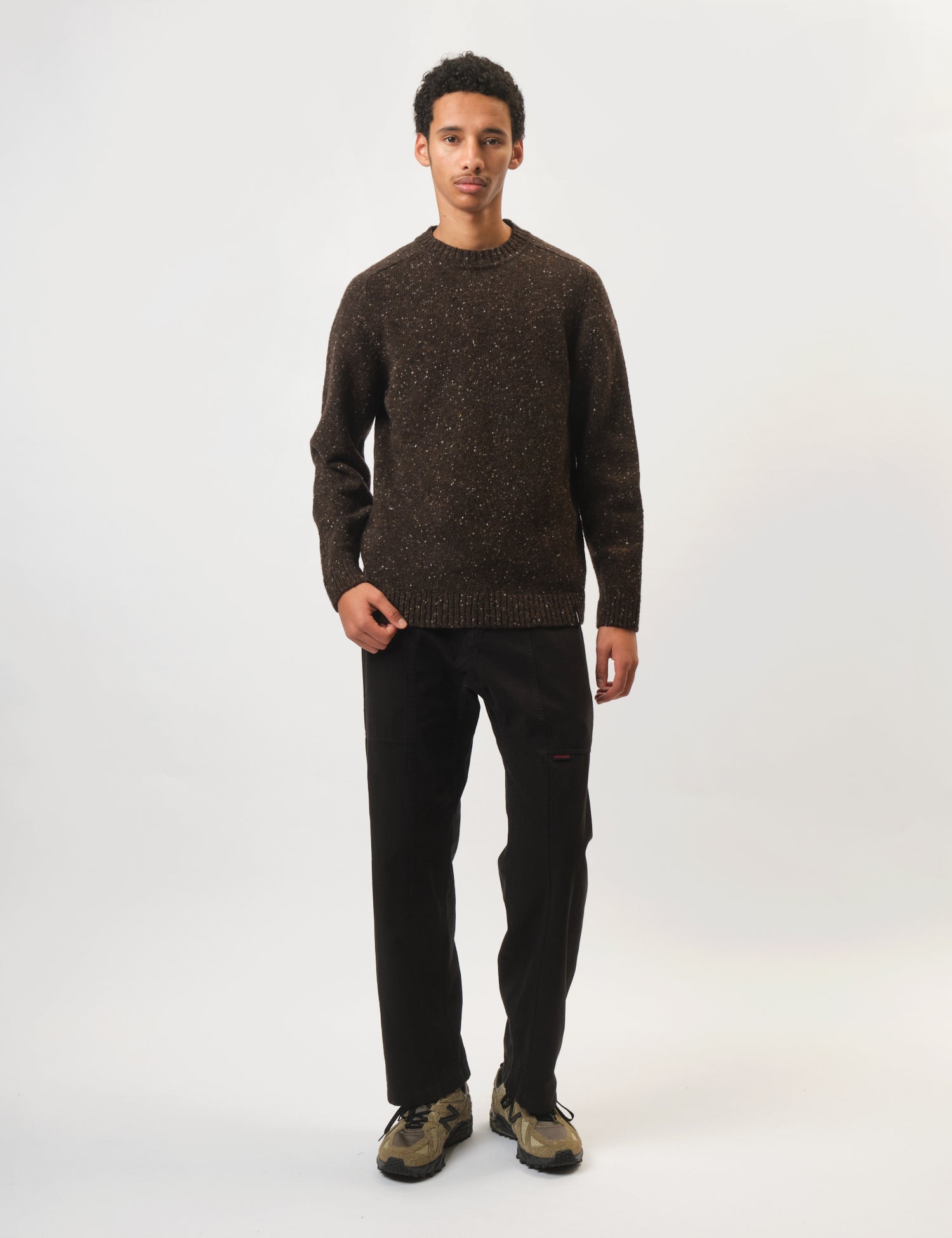 Finisterre Furlong Crew Sweatshirt - Burnt Umber | Benchmark