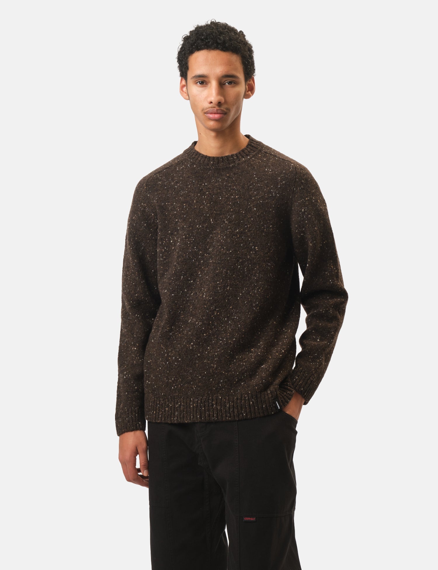 Finisterre Furlong Crew Sweatshirt - Burnt Umber | Benchmark