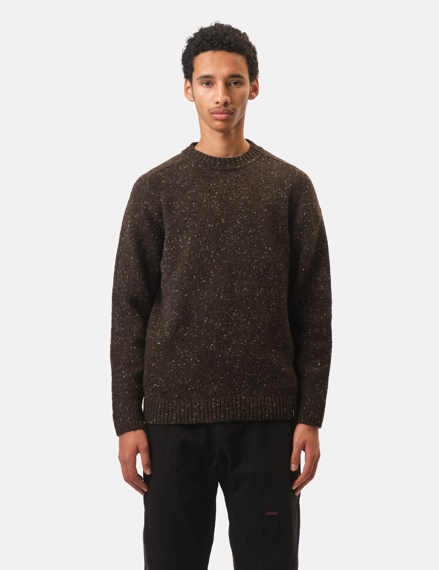 Finisterre Furlong Crew Sweatshirt - Burnt Umber | Benchmark