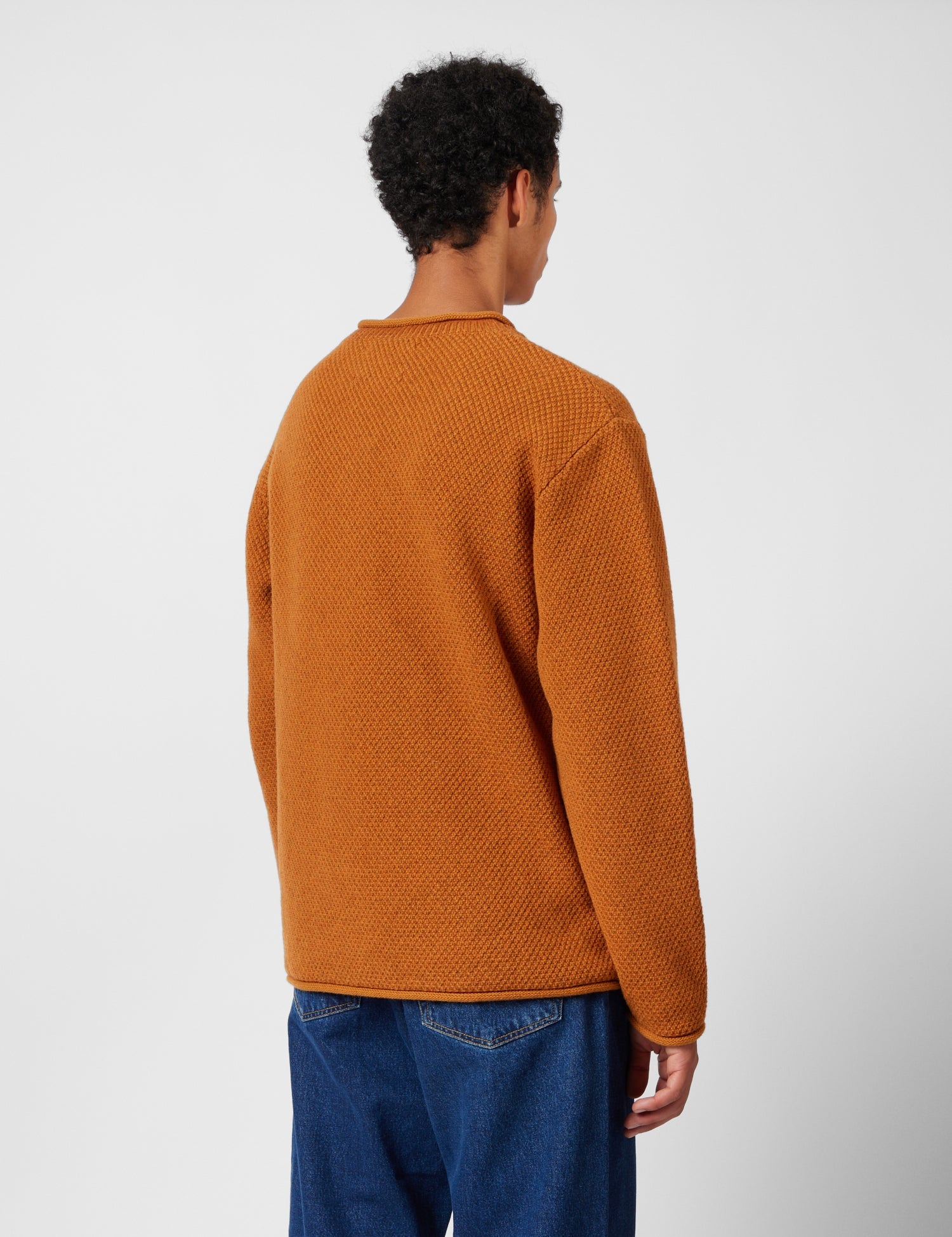 Finisterre Barents Jumper (Wool Mix) - Copper | Benchmark