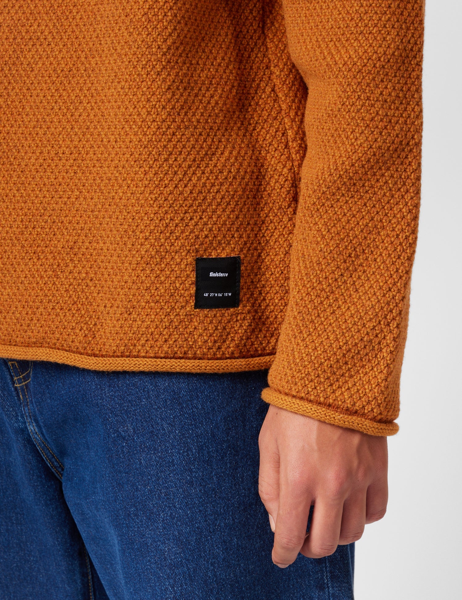 Finisterre Barents Jumper (Wool Mix) - Copper | Benchmark
