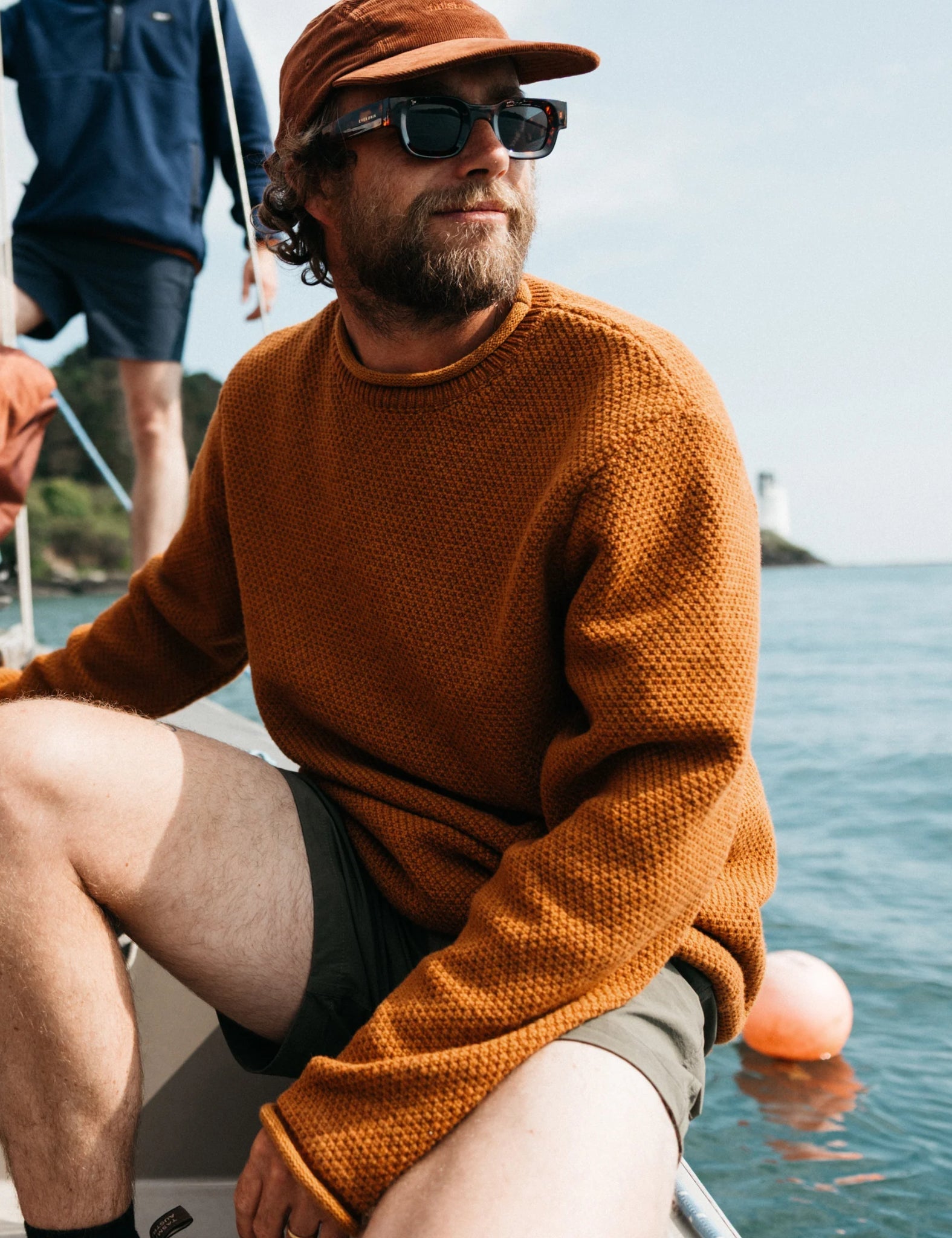 Finisterre Barents Jumper (Wool Mix) - Copper | Benchmark