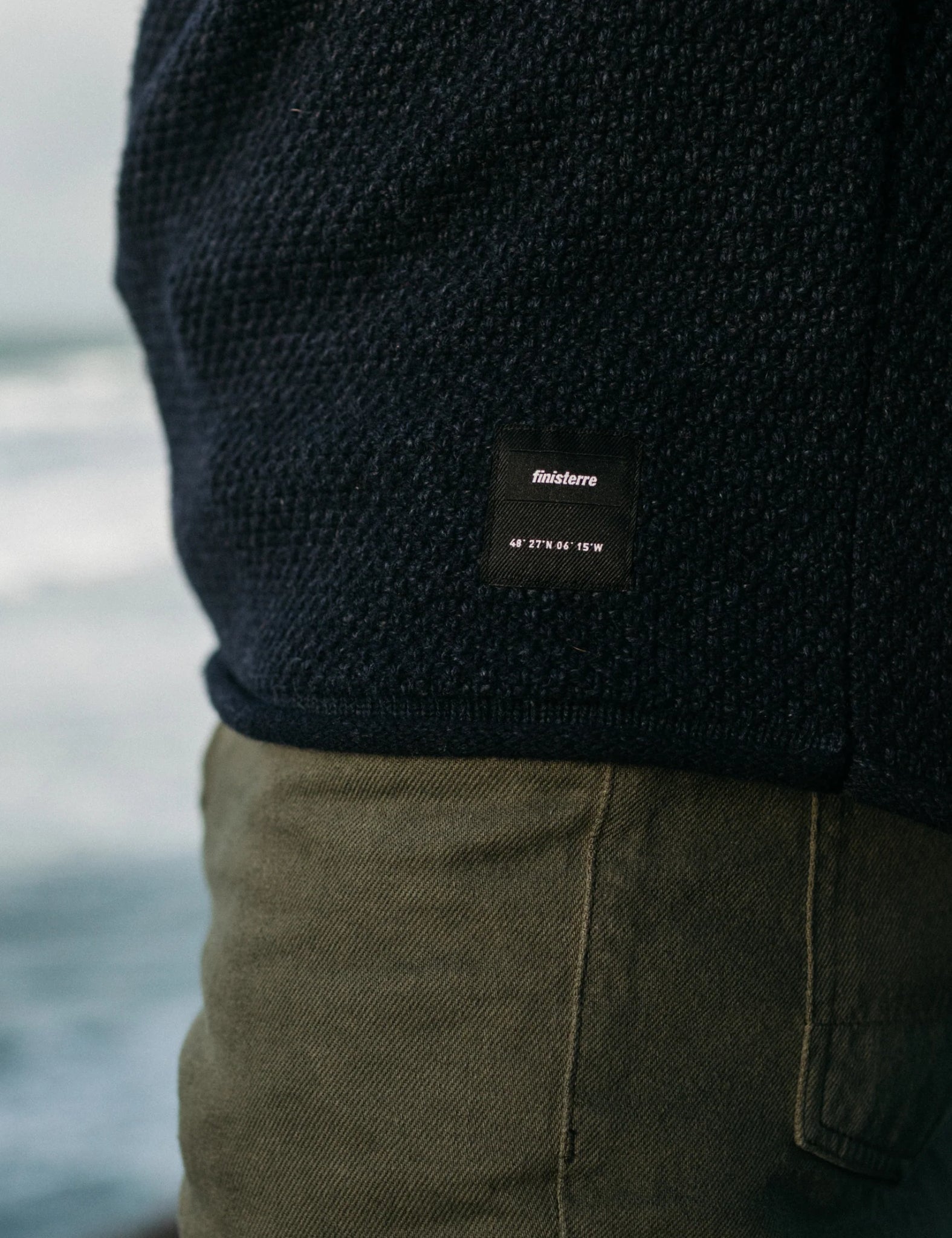 Finisterre Barents Jumper (Wool Mix) - Indigo Blue | Benchmark