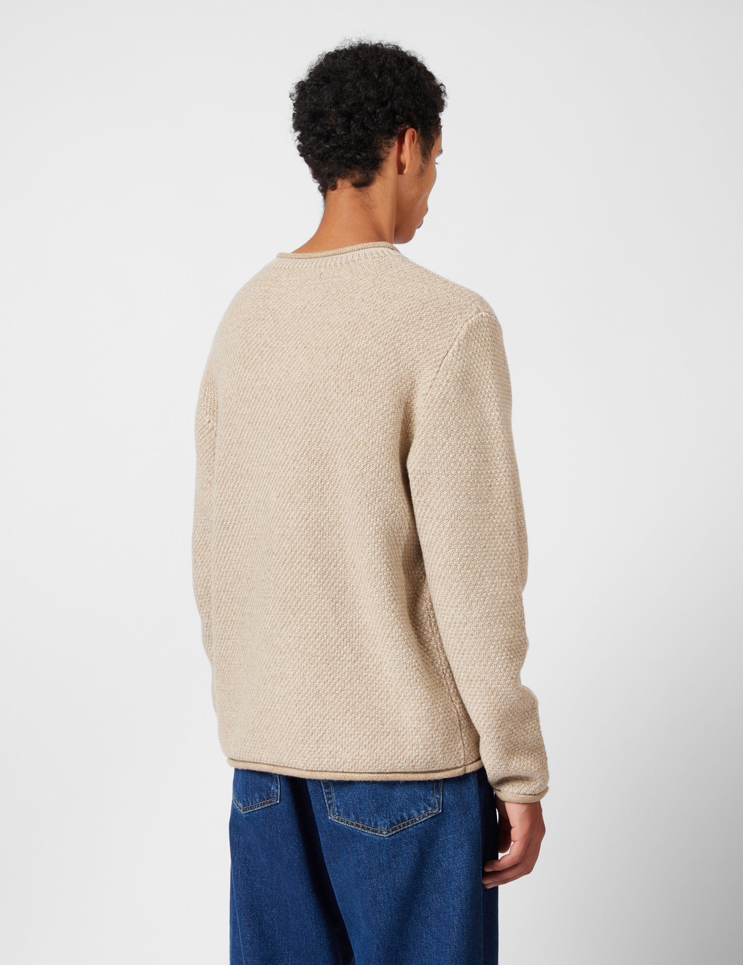 Finisterre Barents Jumper (Wool Mix) - Oatmeal | Benchmark