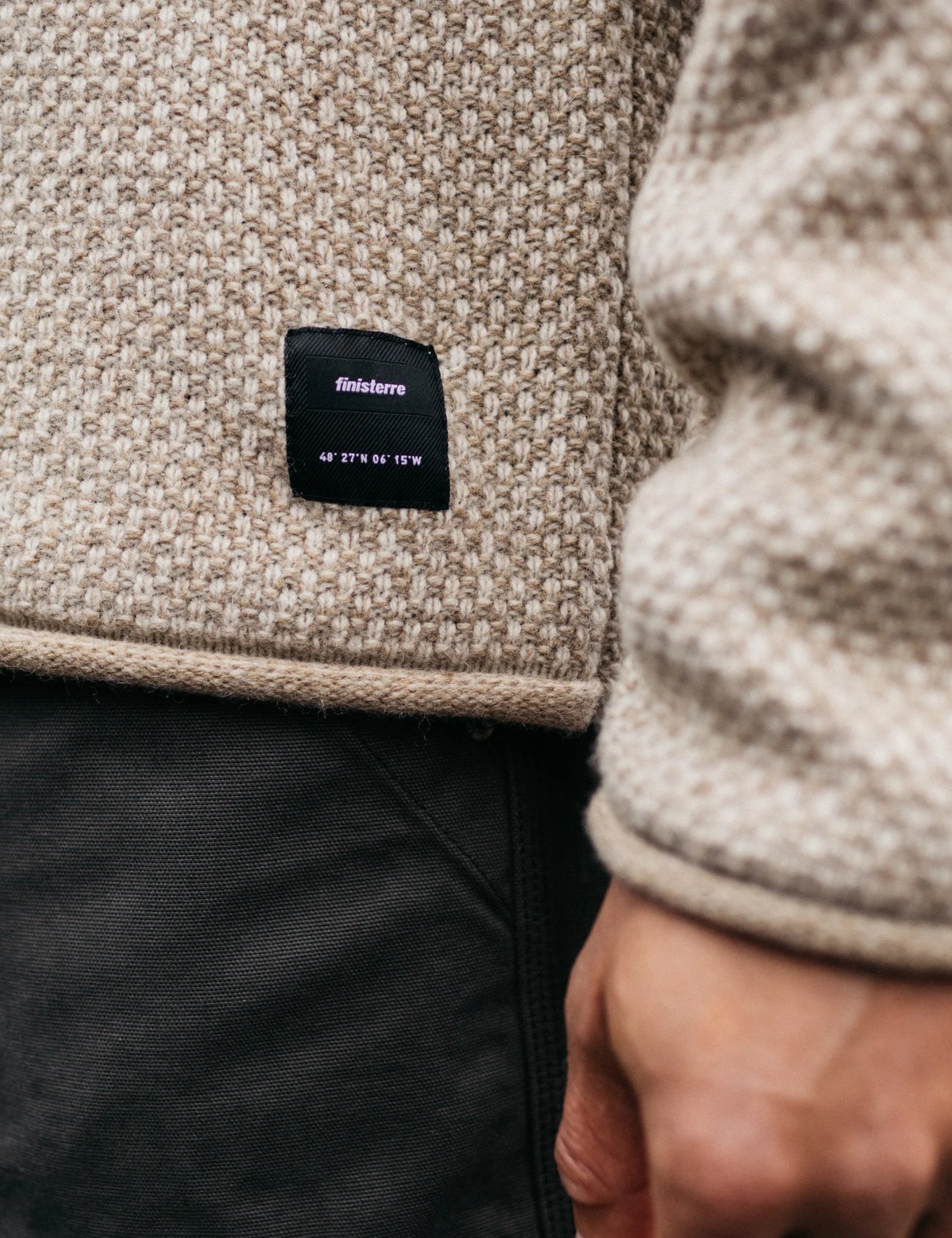 Finisterre Barents Jumper (Wool Mix) - Oatmeal | Benchmark