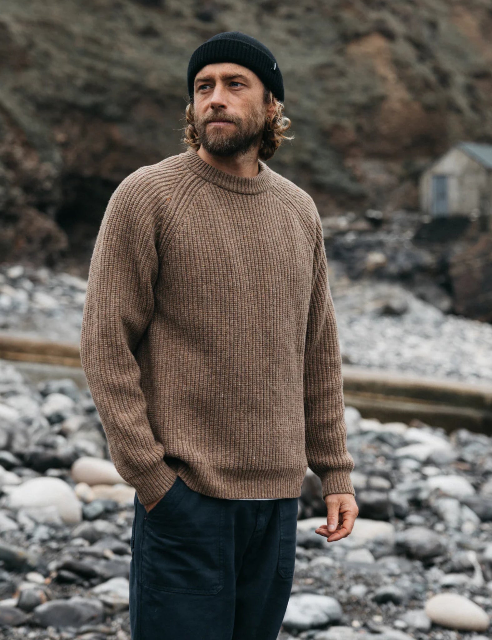 Finisterre Mora Jumper - Earth Brown