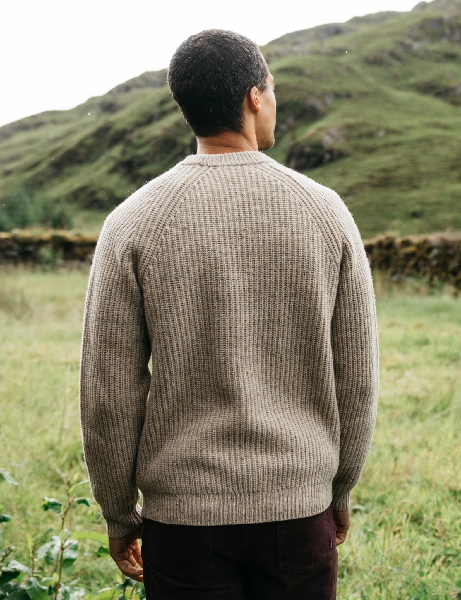 Finisterre Mora Jumper (Wool Mix) - Oatmeal | Benchmark