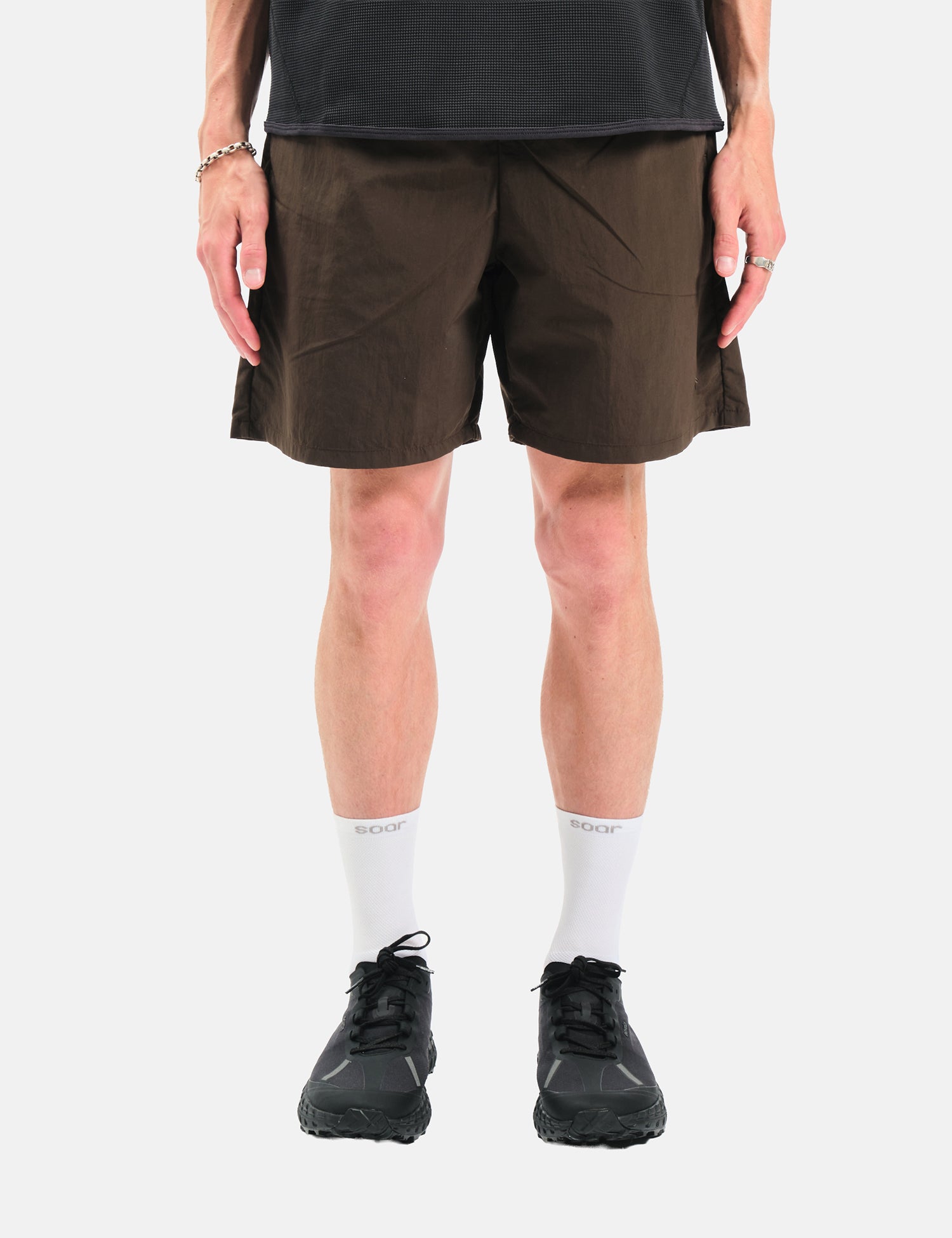 Goldwin Nylon Shorts - Jet Brown